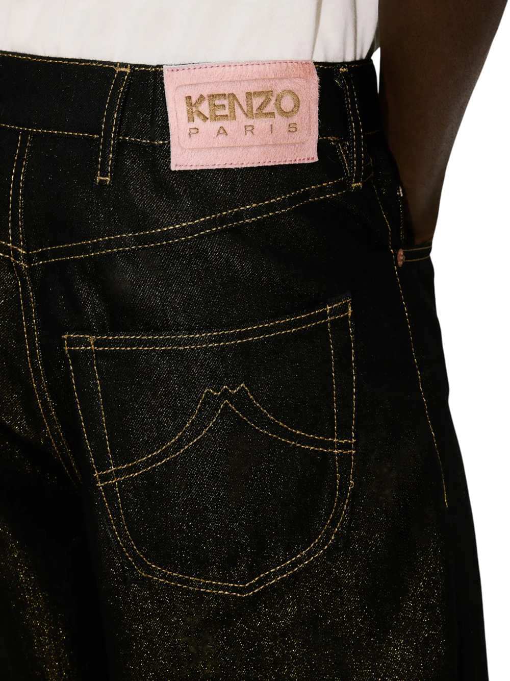 Kenzo Men Wide-Leg Jeans With Cuffs In Japanese Denim KENZO