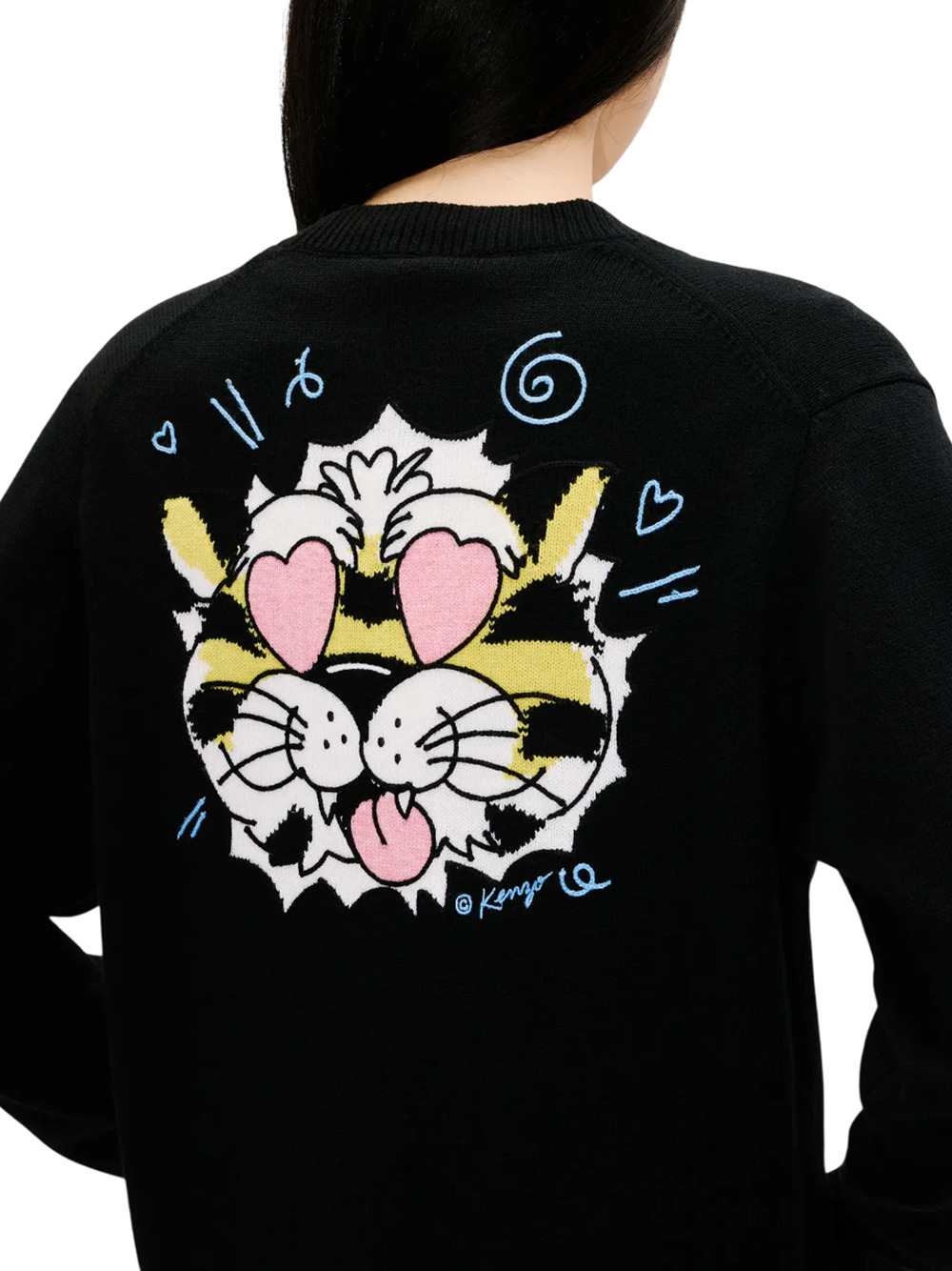 Kenzo Women "Kenzo Wild Tiger" Wool And Cotton Cardigan KENZO