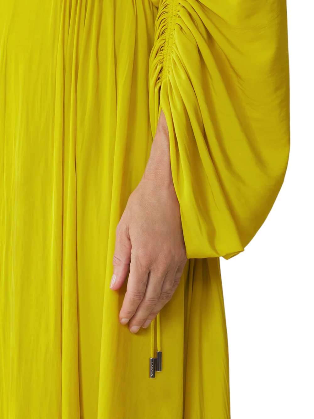 Lanvin Women Crew-Neck Midi Dress With Draped Detail LANVIN