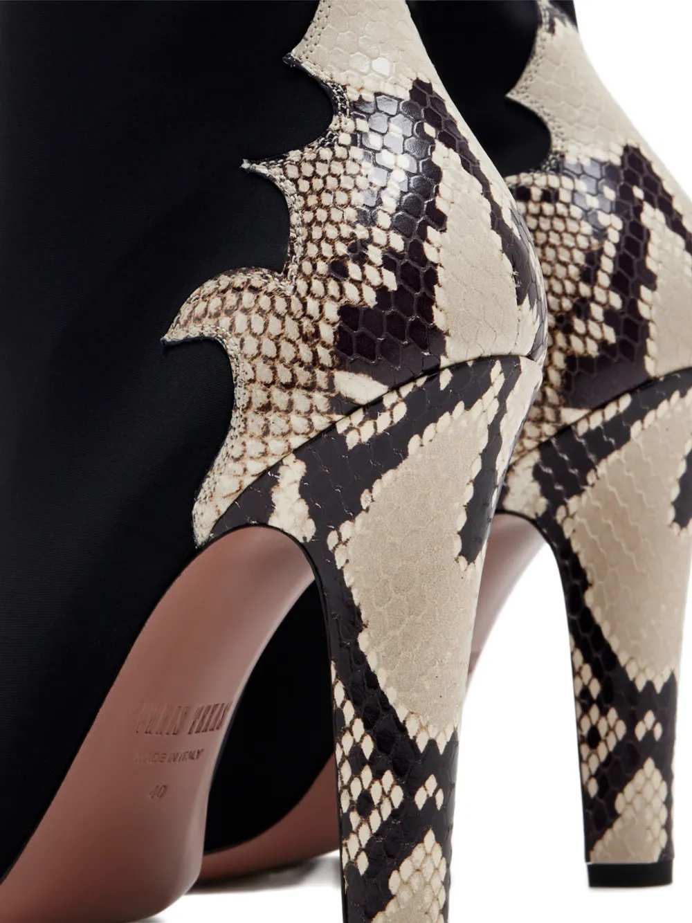 Paris Texas Women Belle Snakeskin-Effect Ankle Boots PARIS TEXAS
