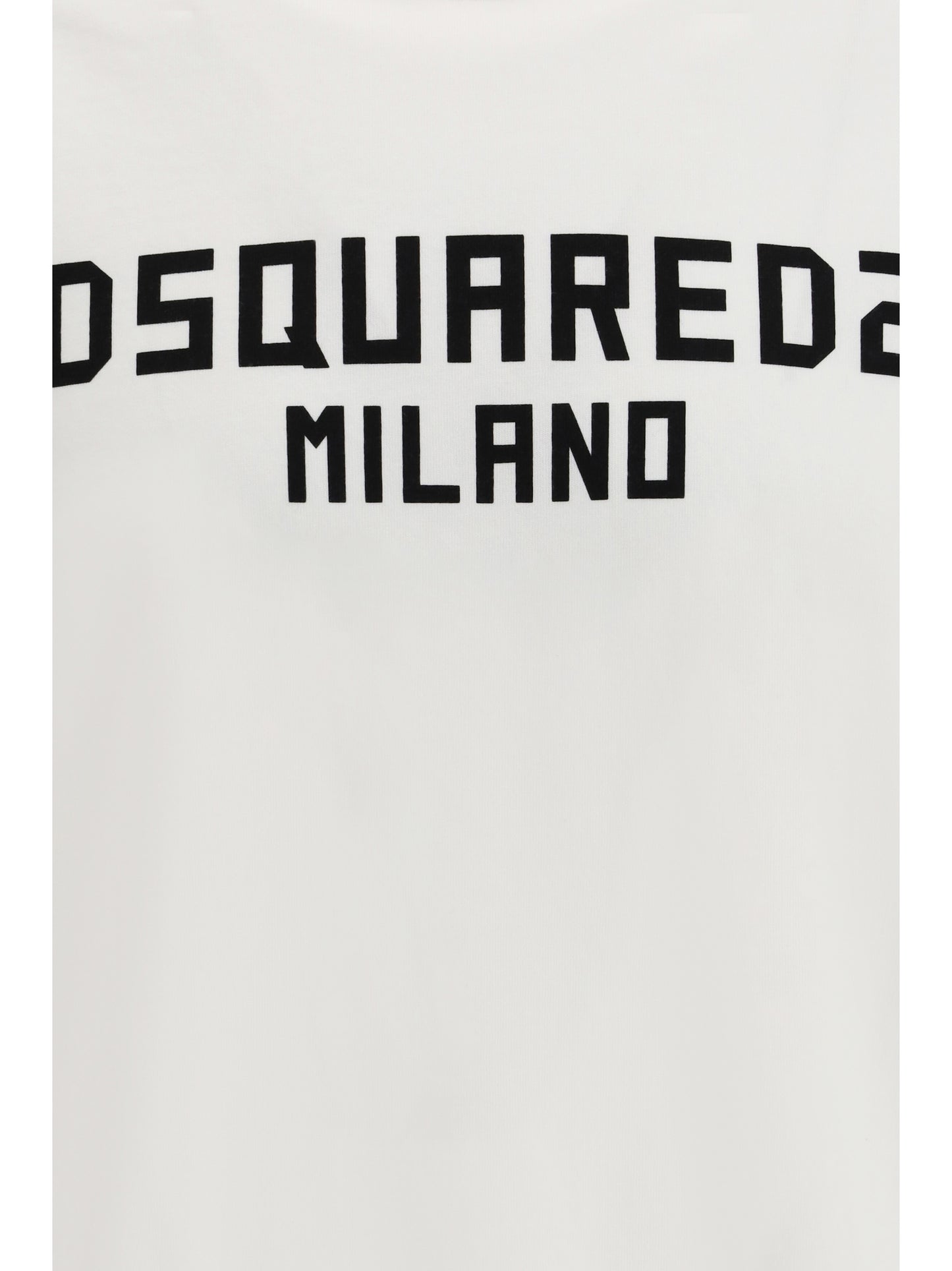 Dsquared2 Men T-Shirt With “Dsquared2 Milano” Logo Printed DSQUARED2
