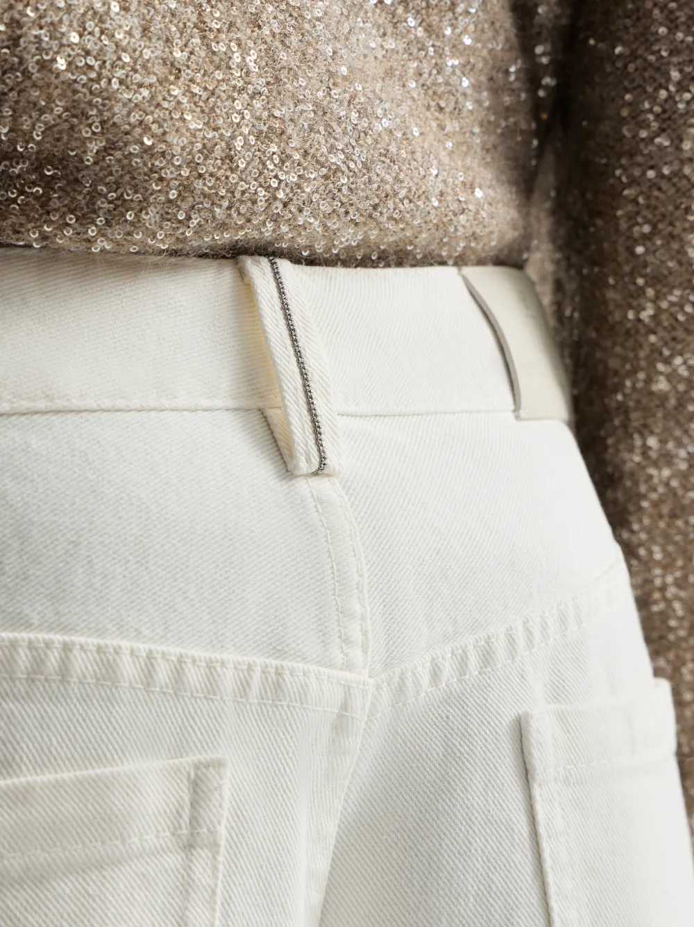 Brunello Cucinelli Women Trousers With Decoration BRUNELLO CUCINELLI