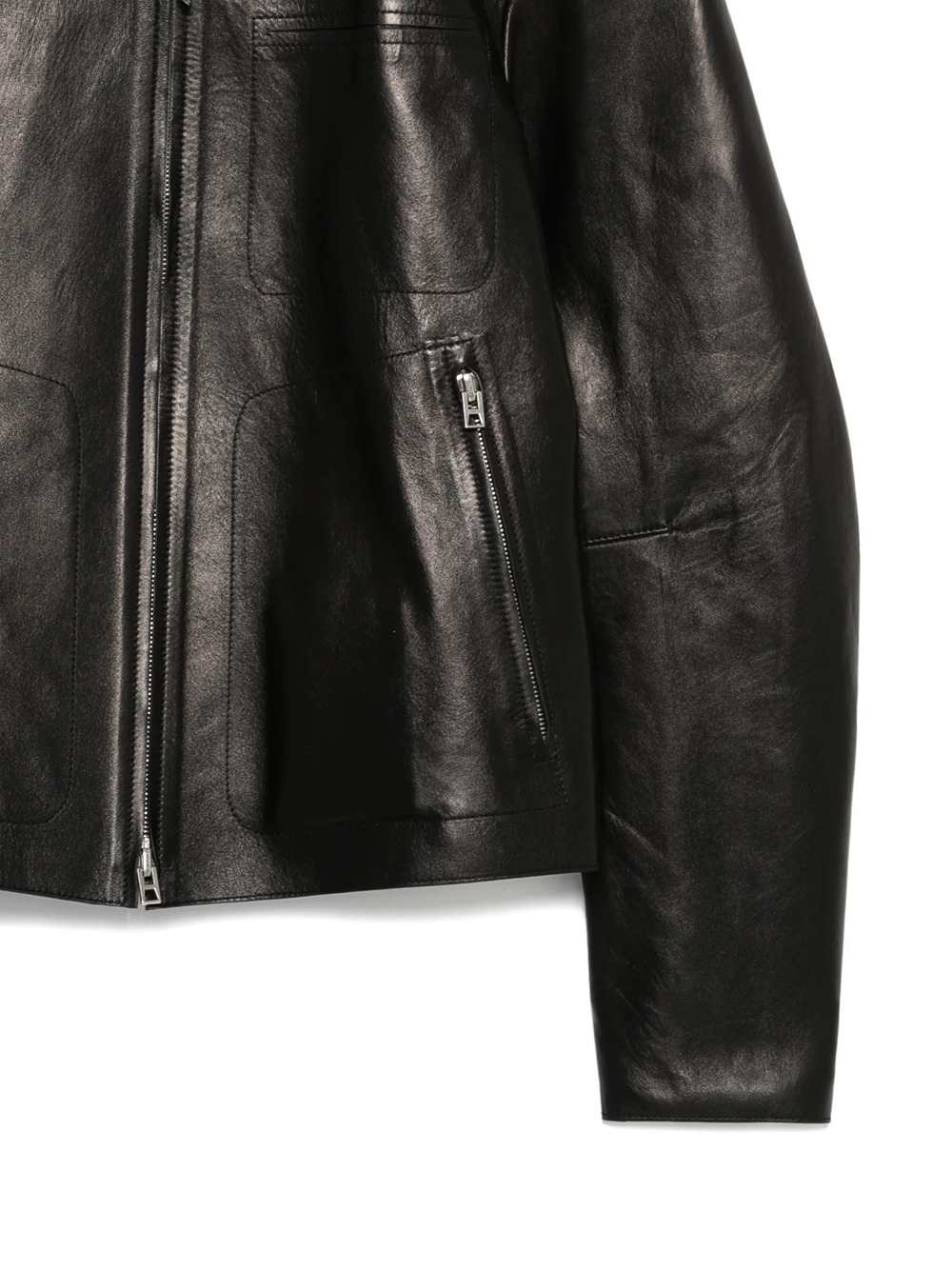 Tom Ford Men Leather Zip-Up Jacket TOM FORD