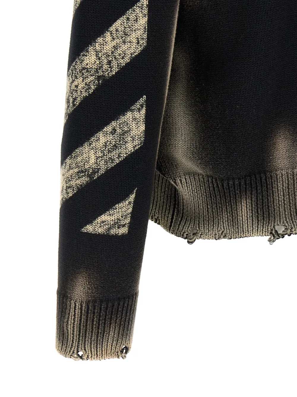 Off-White Men Off White Men Diag Arr Corrosion Sweater OFF-WHITE