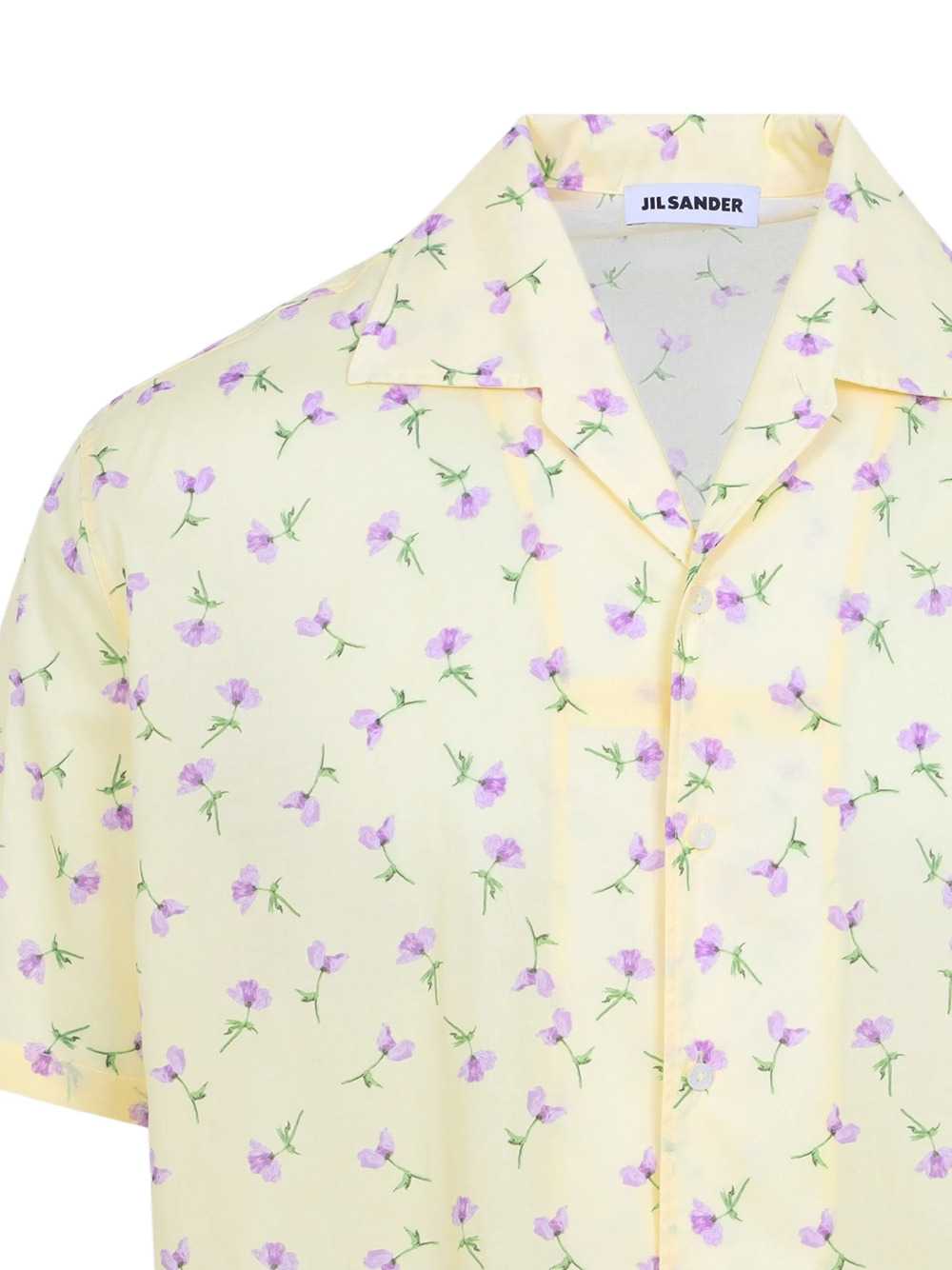 Jil Sander Men Short-Sleeved Shirt With Floral Print JIL SANDER
