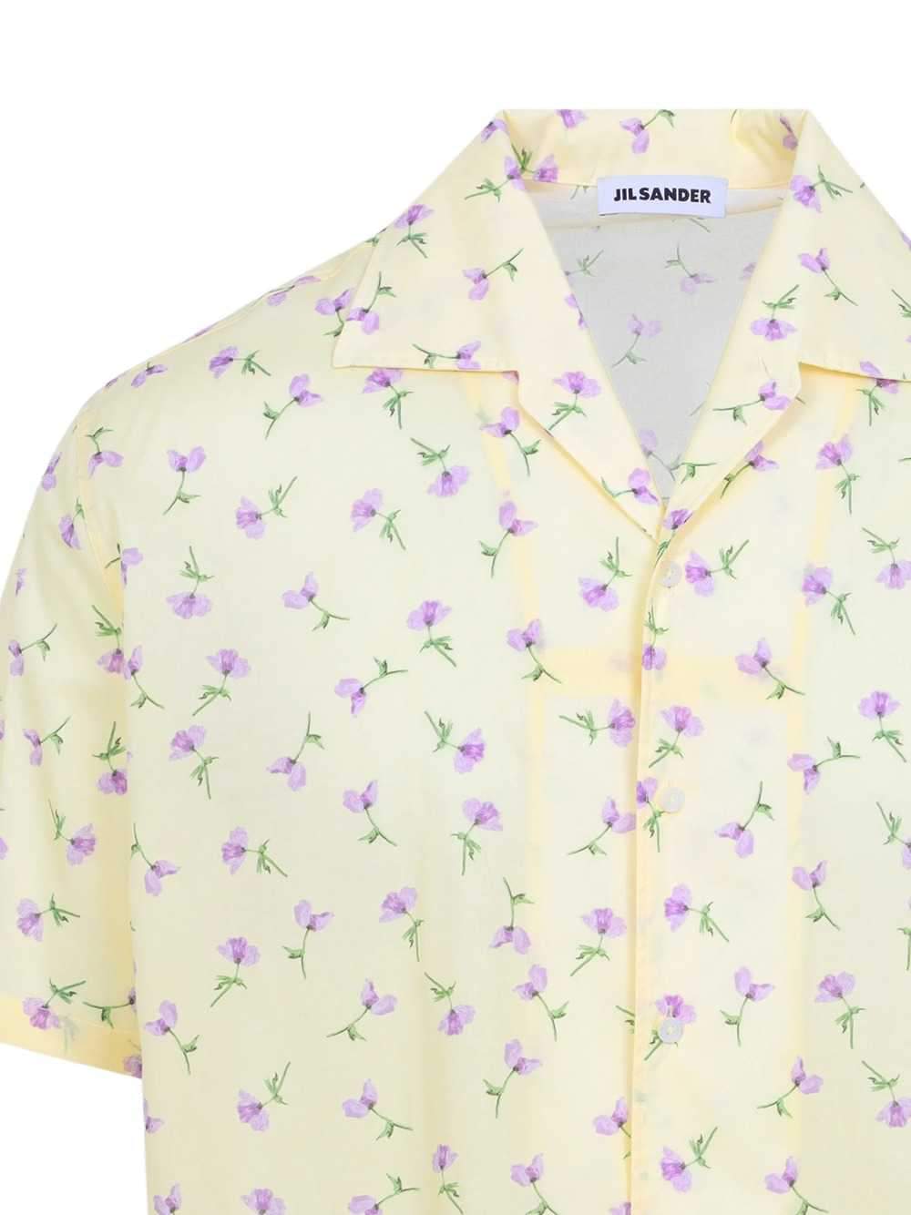 Jil Sander Men Short-Sleeved Shirt With Floral Print JIL SANDER