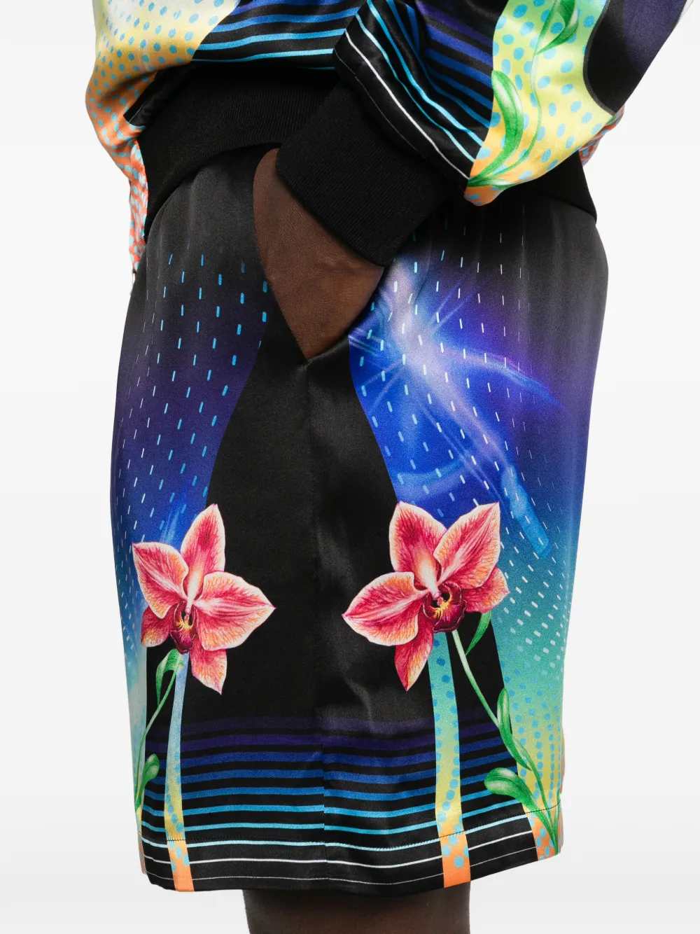 Casablanca Men Floral Drawstring Shorts CASABLANCA