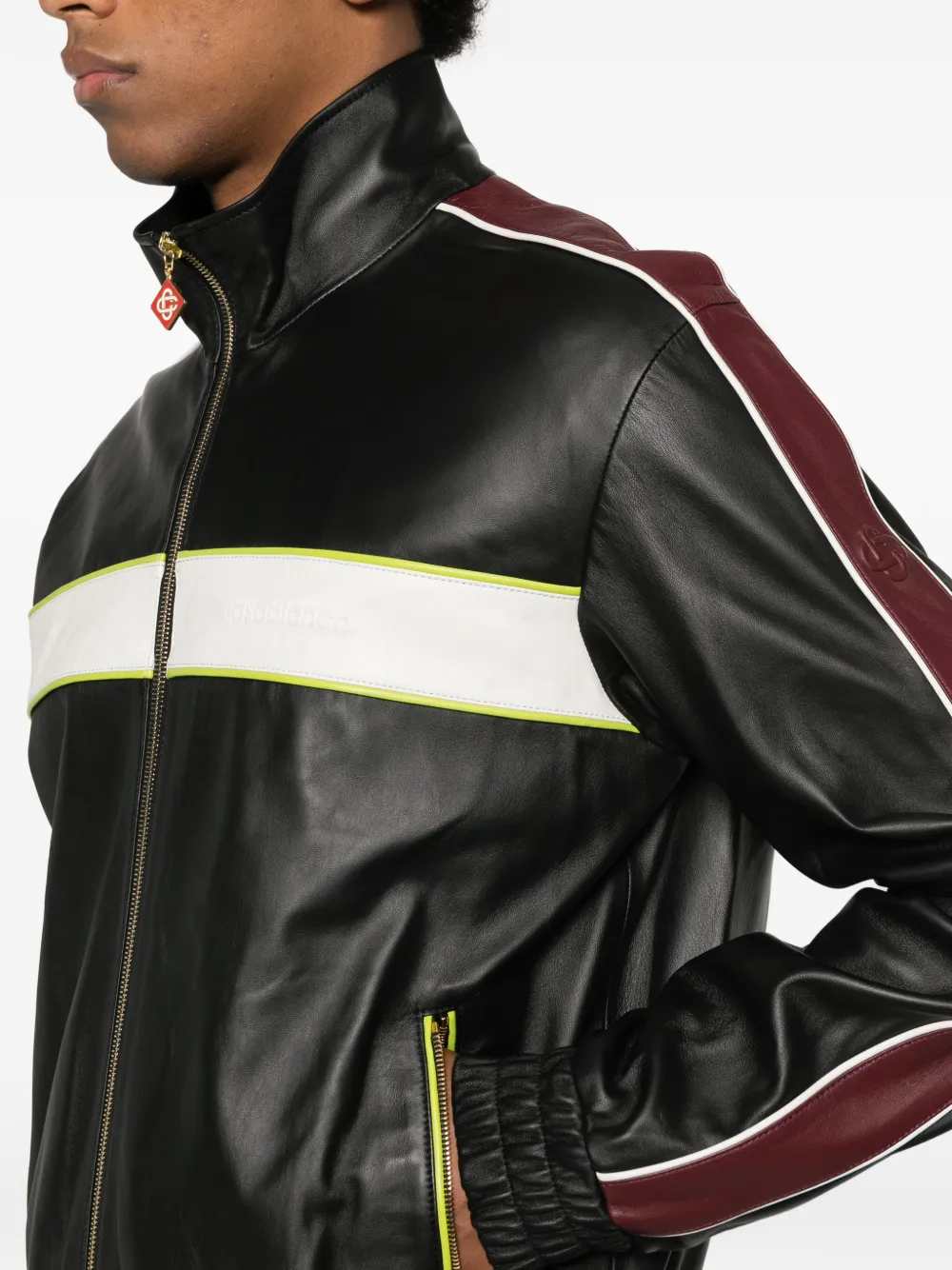 Casablanca Men Casablanca Men Striped Zip-Up Jacket