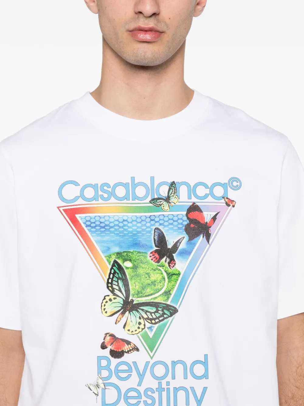Casablanca Men Printed Jersey T-Shirt CASABLANCA