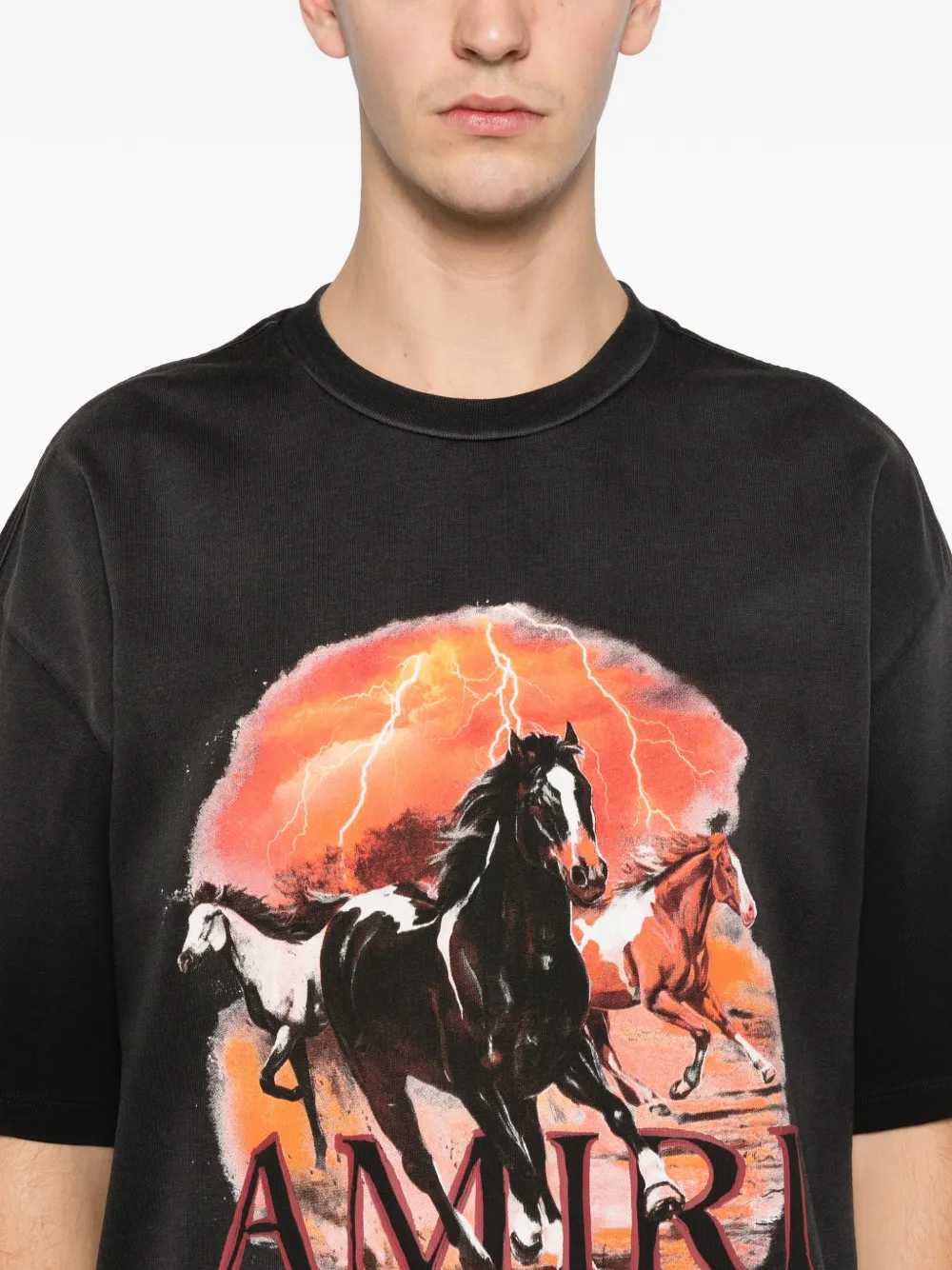 Amiri Men Plains Printed T-Shirt AMIRI