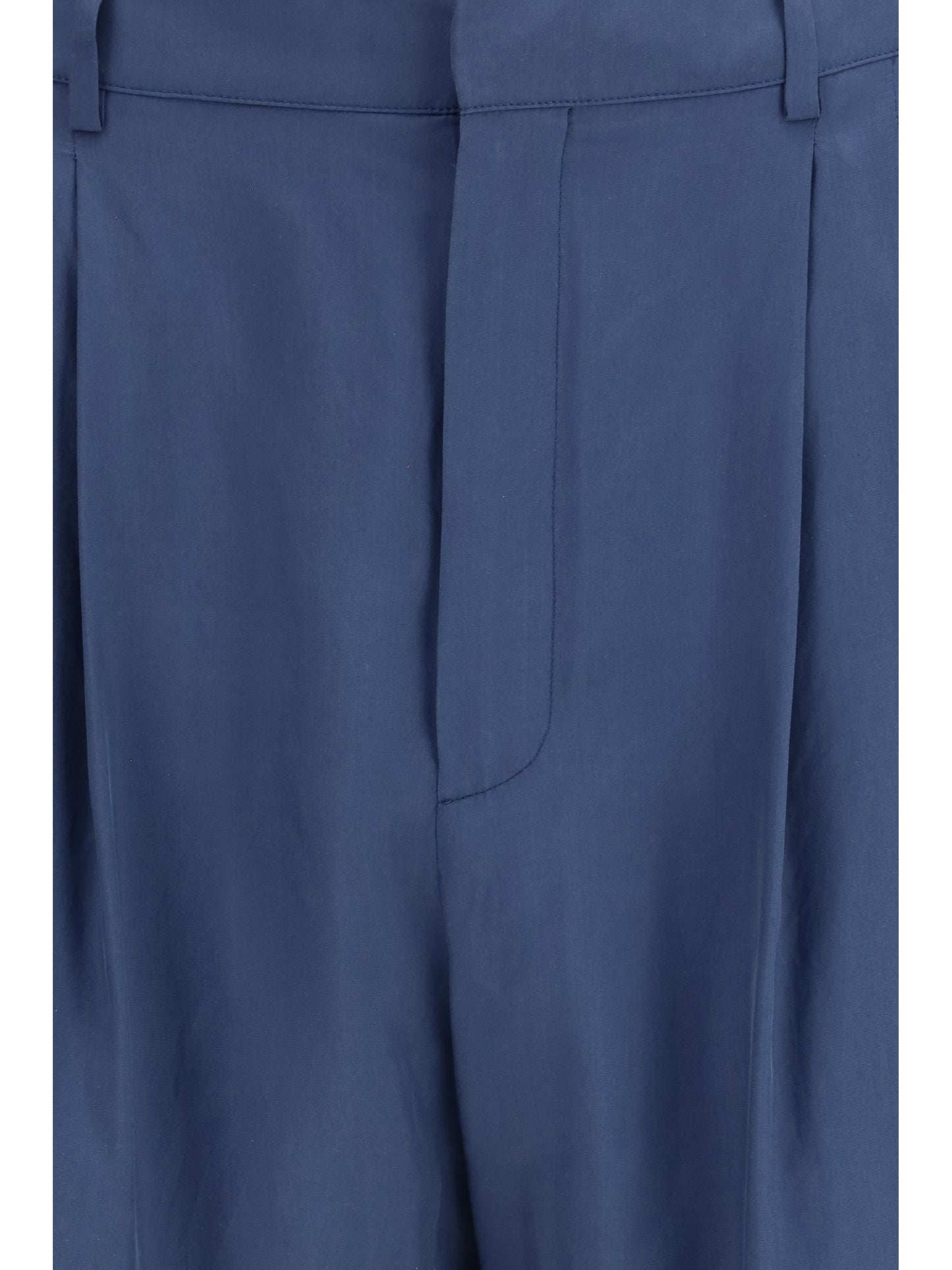 Saint Laurent Men Tailored Pants With Habutai Silk Belt SAINT LAURENT