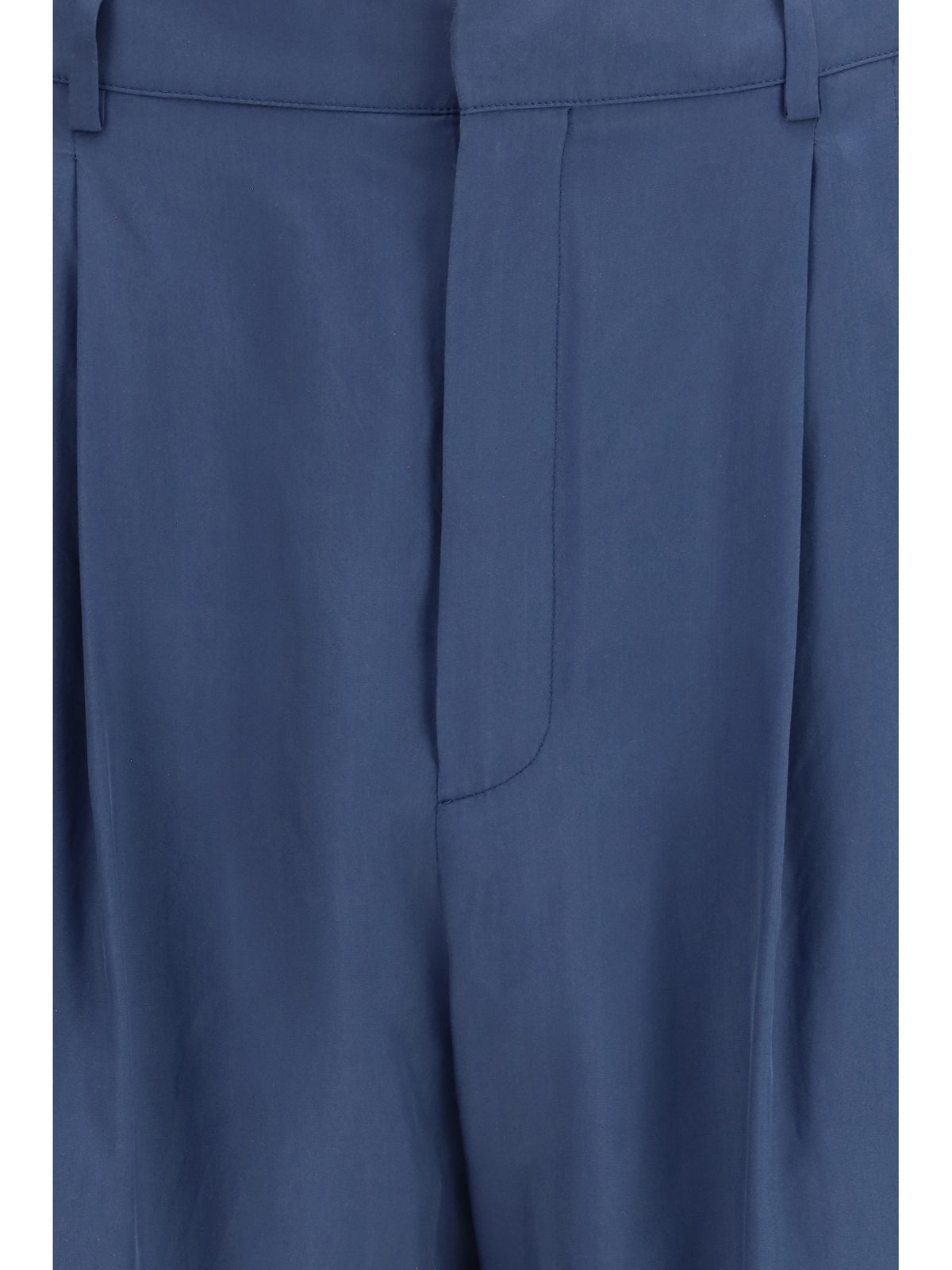 Saint Laurent Men Tailored Pants With Habutai Silk Belt SAINT LAURENT