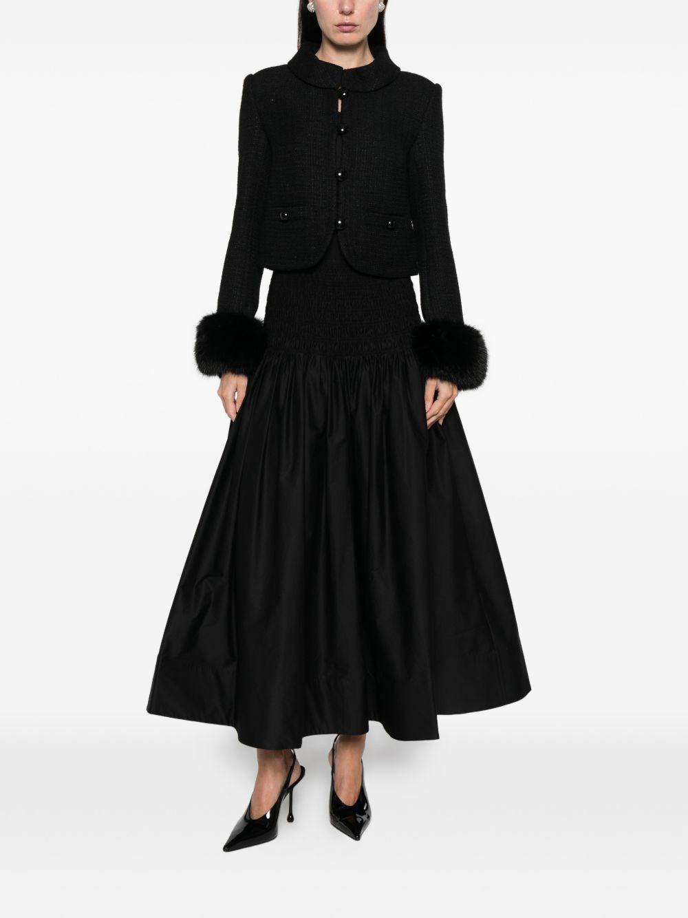 Self-Portrait Women Midi Skirt