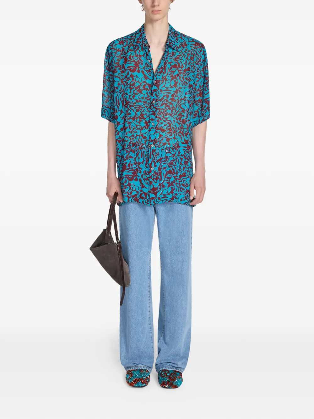 Dries Van Noten Men Sequined Slippers DRIES VAN NOTEN