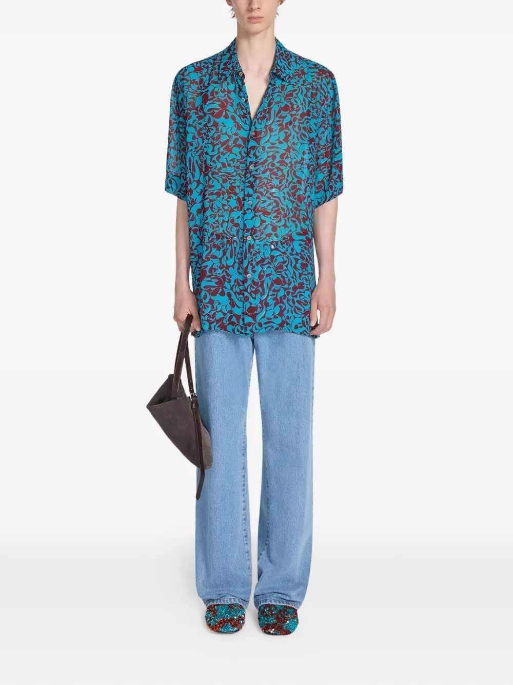 Dries Van Noten Men Sequined Slippers DRIES VAN NOTEN