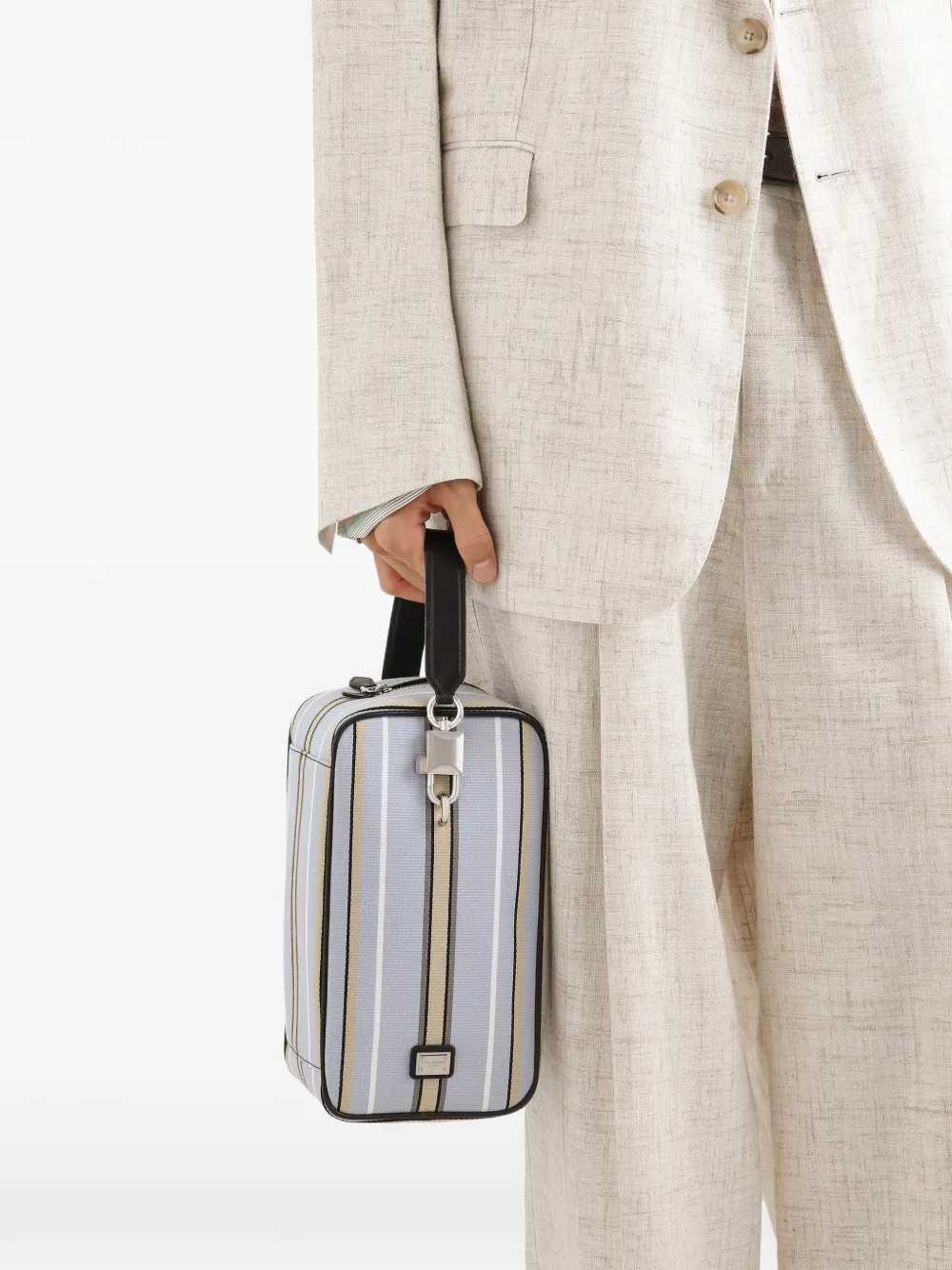 Dolce & Gabbana Men Lock Jacquard Handbag DOLCE & GABBANA