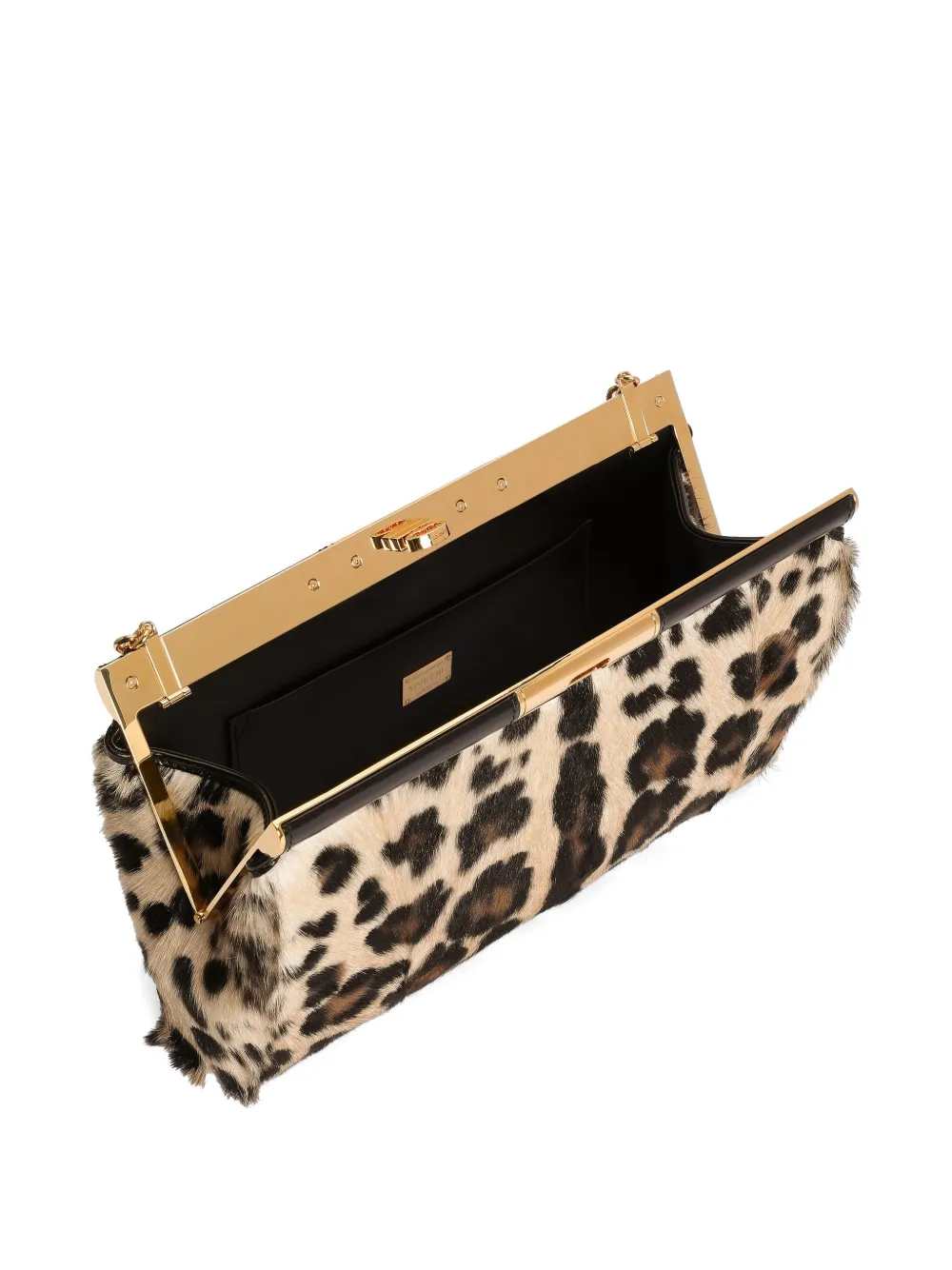 Dolce & Gabbana Women Marlene Leopard Print Goatskin Shoulder Bag DOLCE & GABBANA