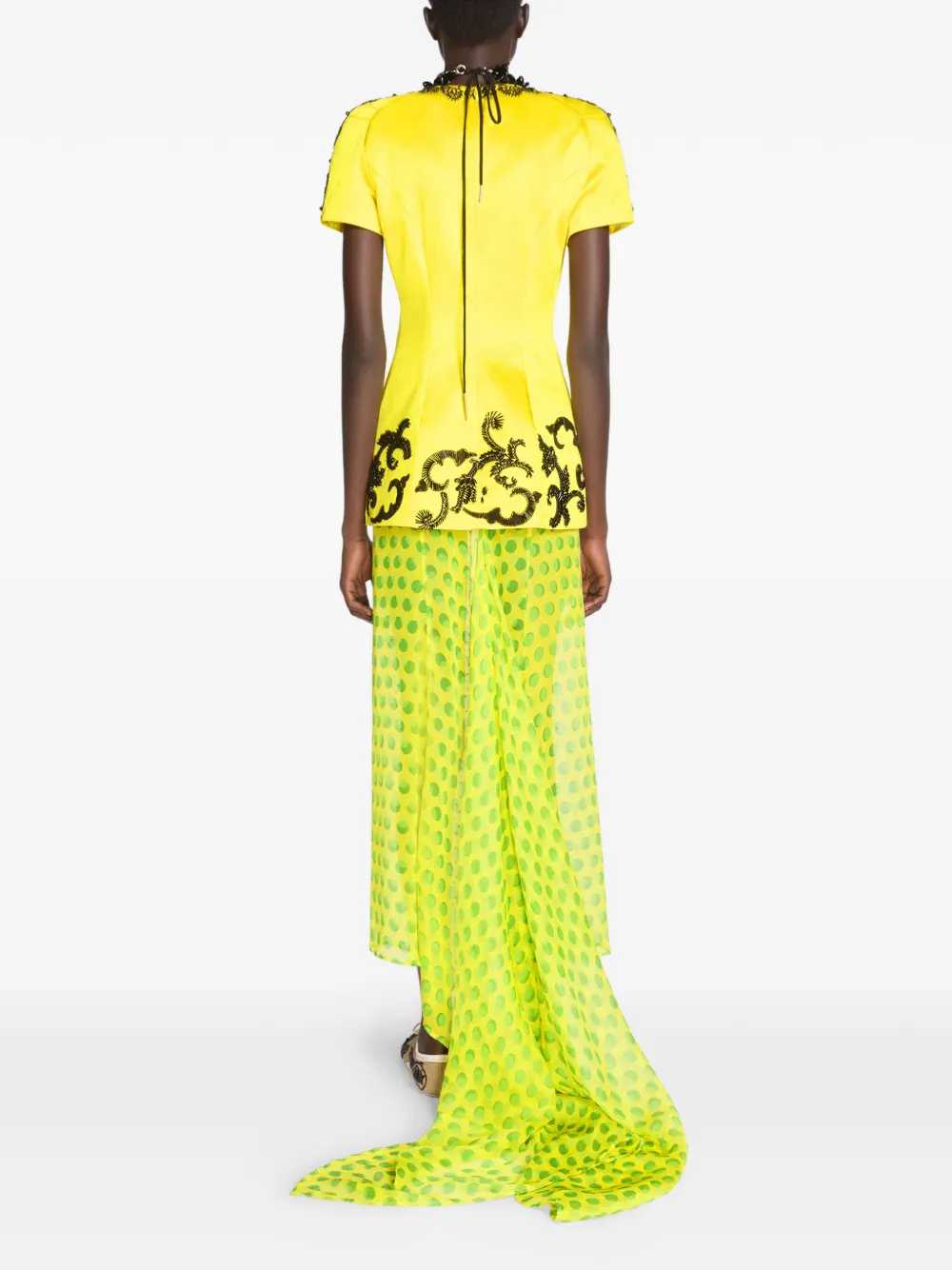 Dries Van Noten Women Long Silk Skirt With A Decorative Pattern DRIES VAN NOTEN