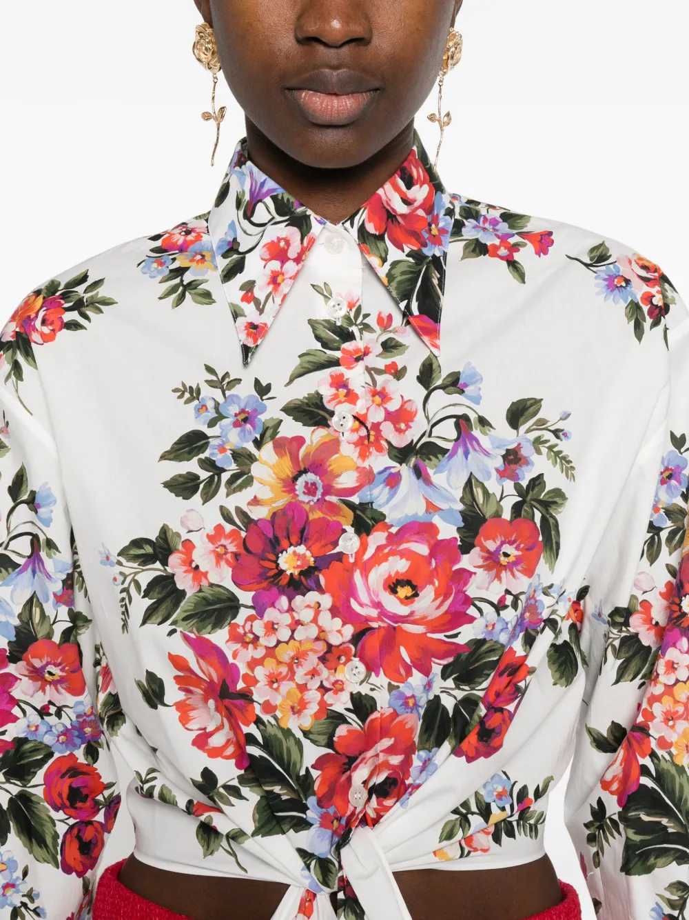 Dolce & Gabbana Women Long-Sleeved Floral Shirt DOLCE & GABBANA