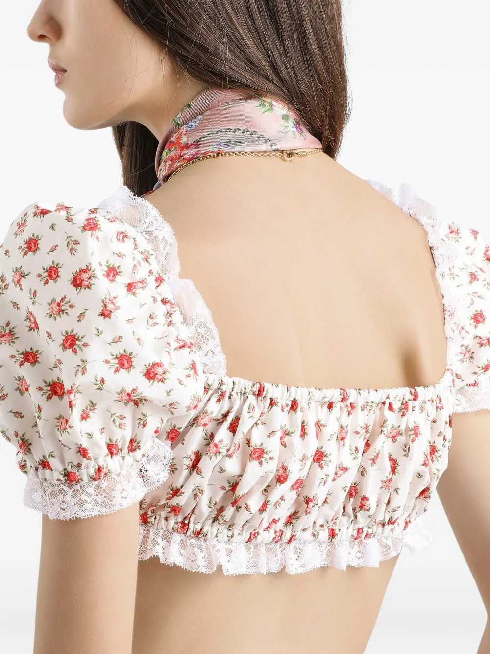 Dolce & Gabbana Women Floral Crop Top DOLCE & GABBANA