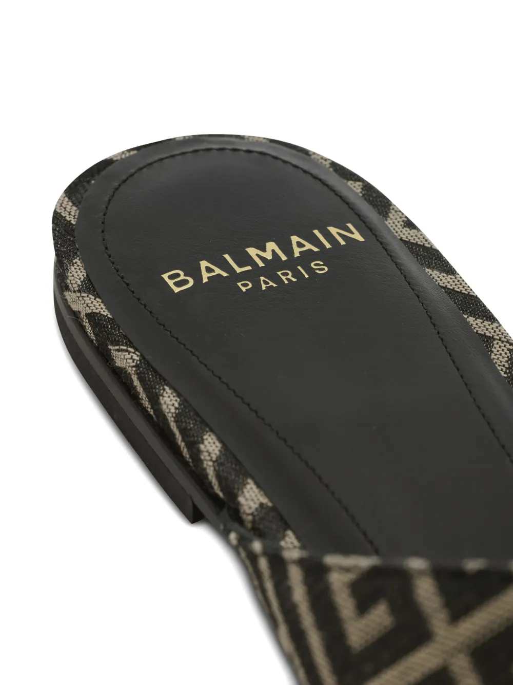 Balmain Women Anthem Monogrammed Sandals BALMAIN
