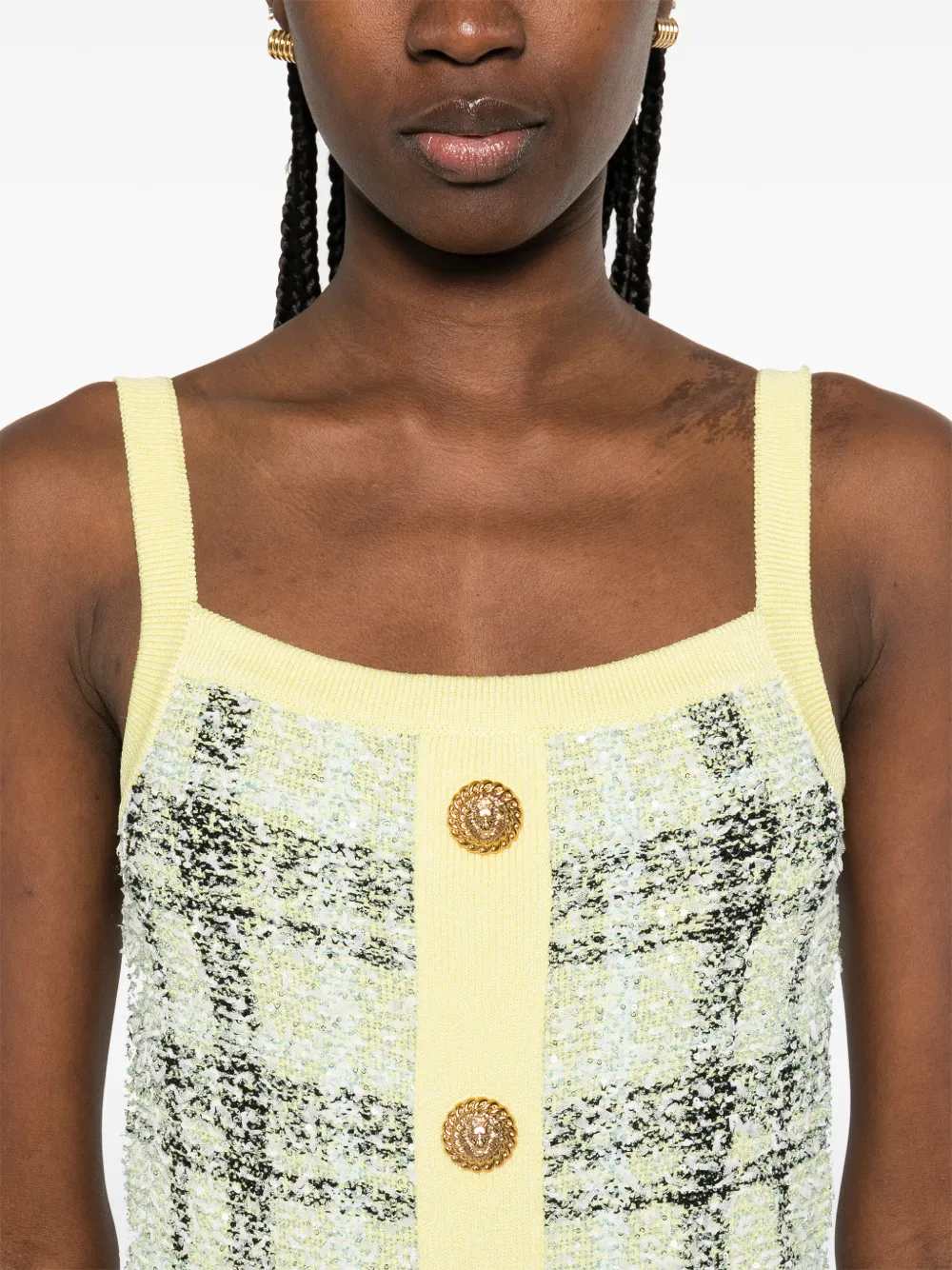 Balmain Women Balmain Women Short Dress With Buttons BALMAIN