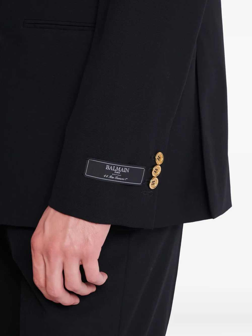 Balmain Men Double-Breasted Wool Blazer BALMAIN