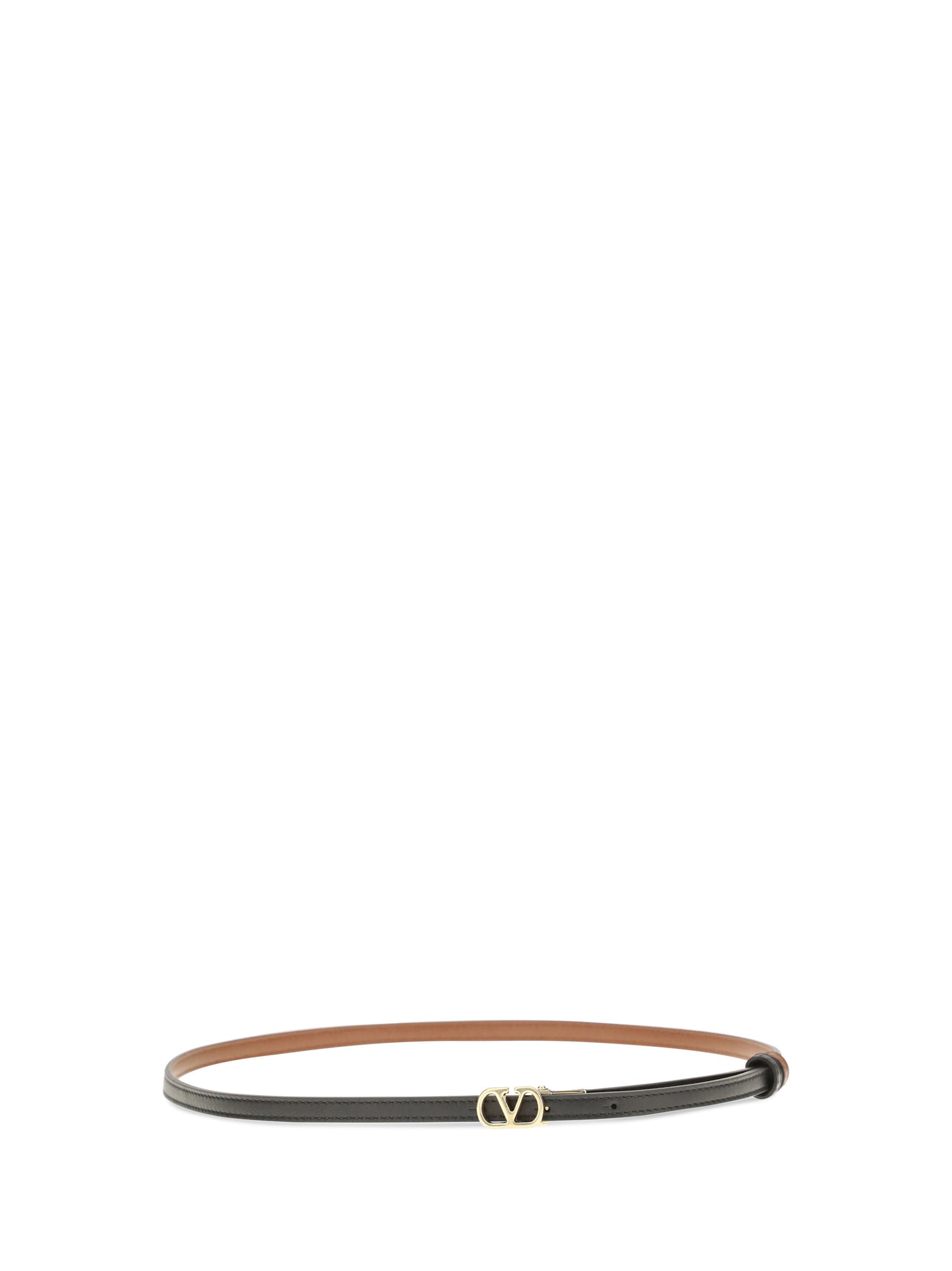 Valentino Garavani Women Reversible Vlogo Signature Glossy Calfskin Belt