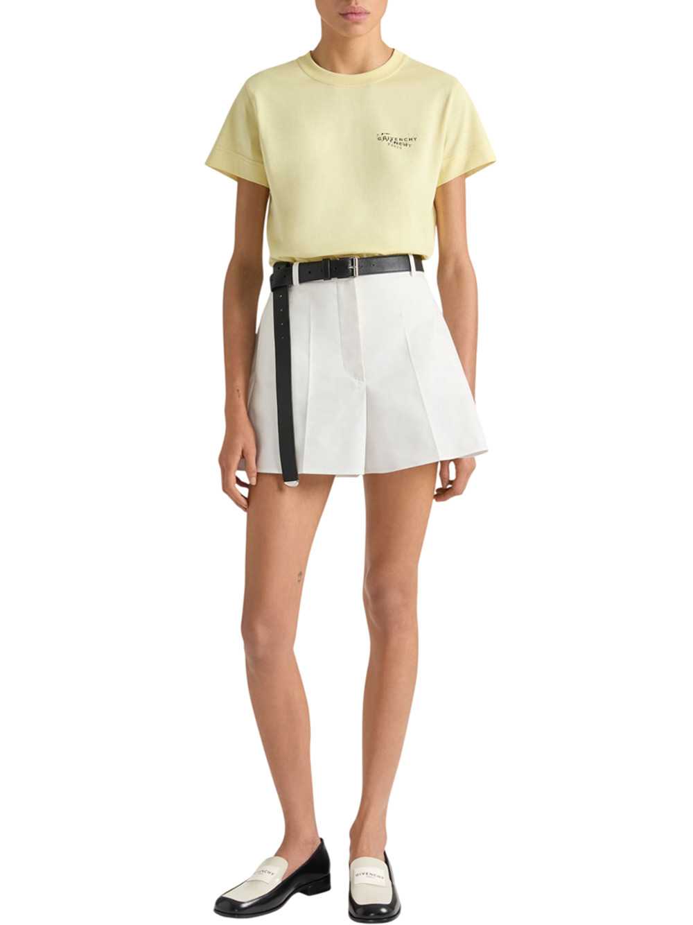 Givenchy Women Cotton T-Shirt With Givenchy Print GIVENCHY