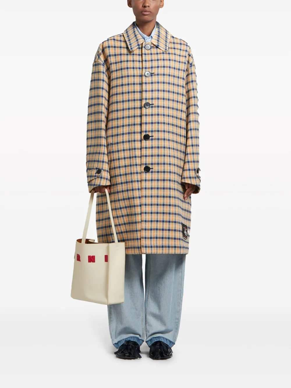 Marni Women Museo Tote Bag With Appliqué MARNI