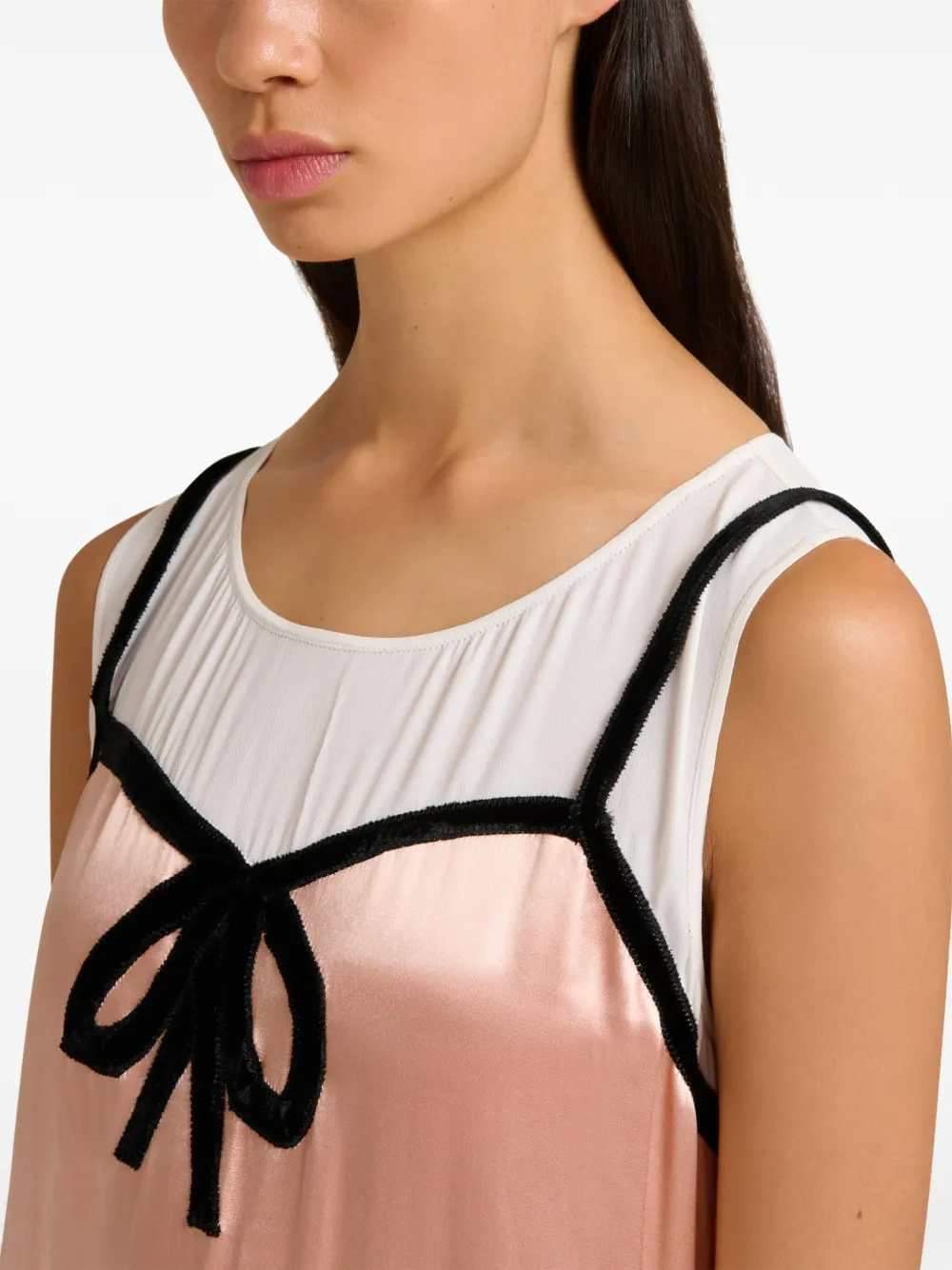 Marni Women Pleated Midi Dress With Bow MARNI