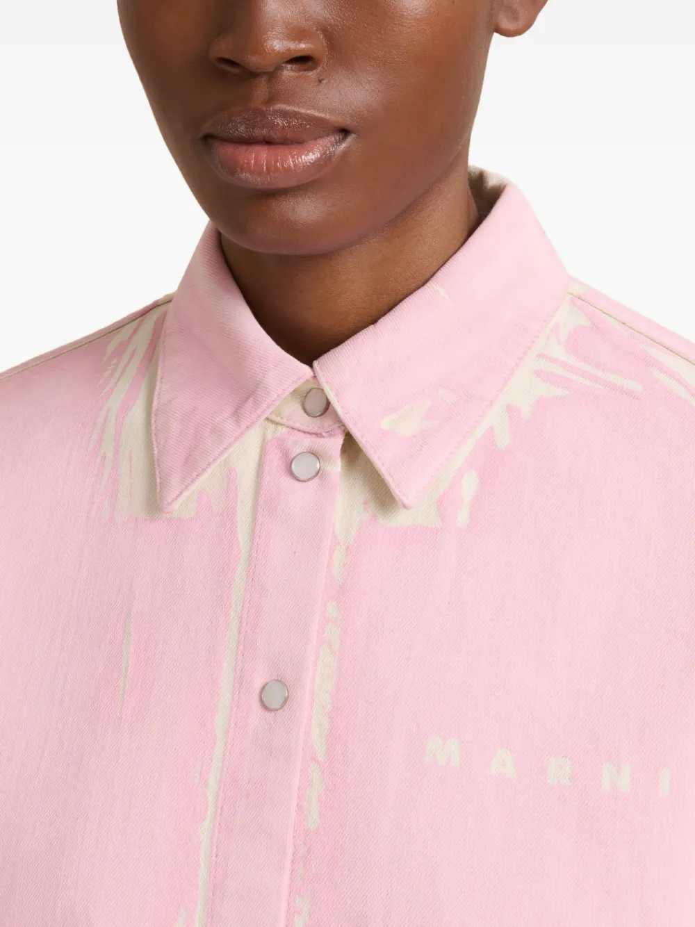 Marni Women Short-Sleeved Denim Shirt MARNI