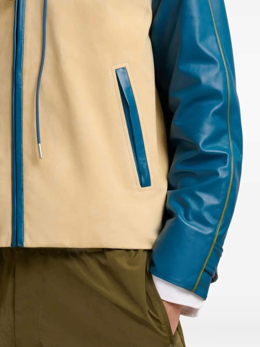Marni Men Marni Men Hooded Leather Jacket MARNI