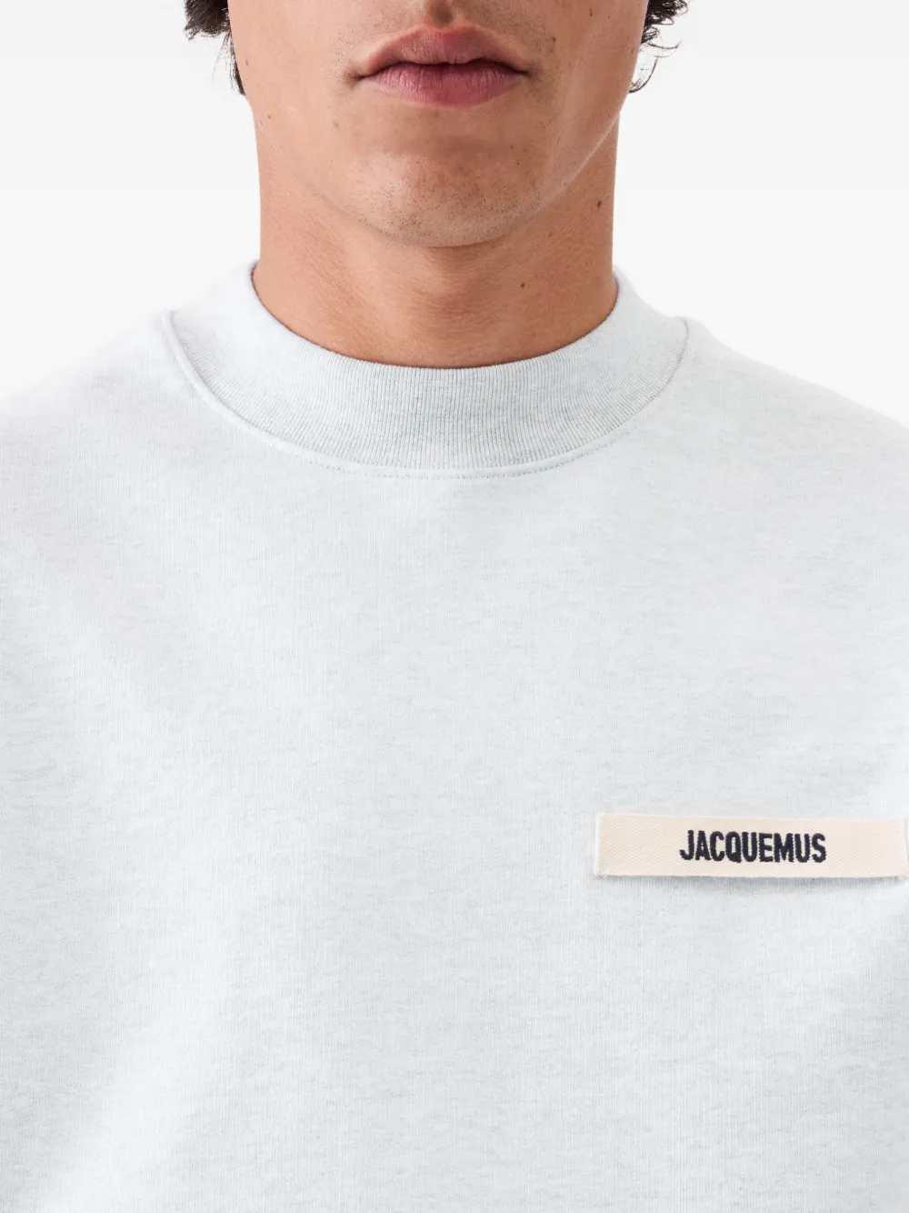 Jacquemus Men Crewneck Sweatshirt With Logo And Patch JACQUEMUS