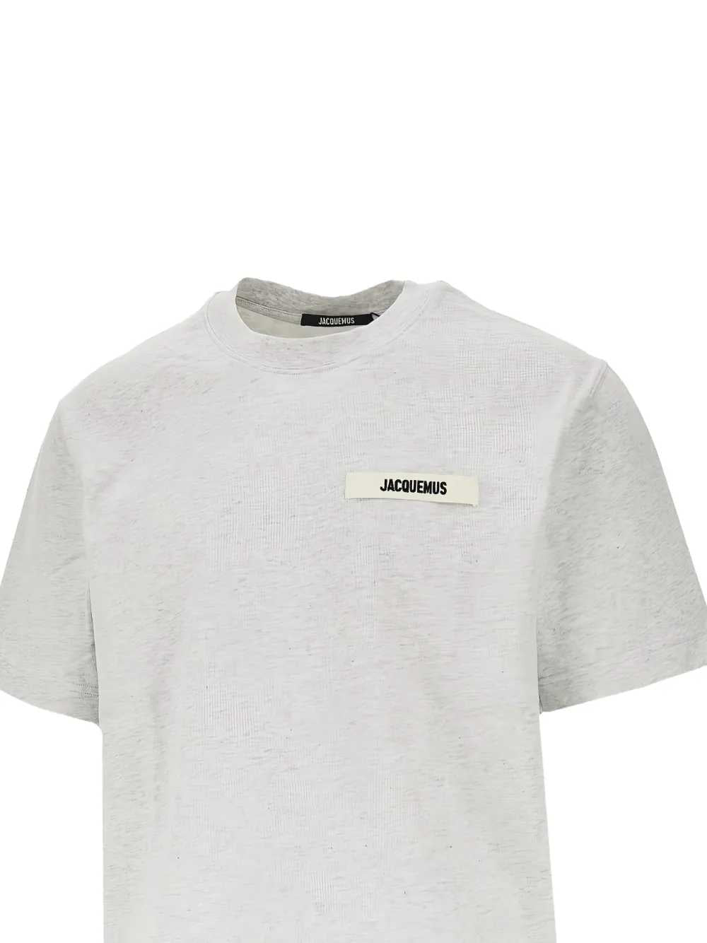 Jacquemus Men T-Shirt With Grosgrain Logo Appliqué JACQUEMUS