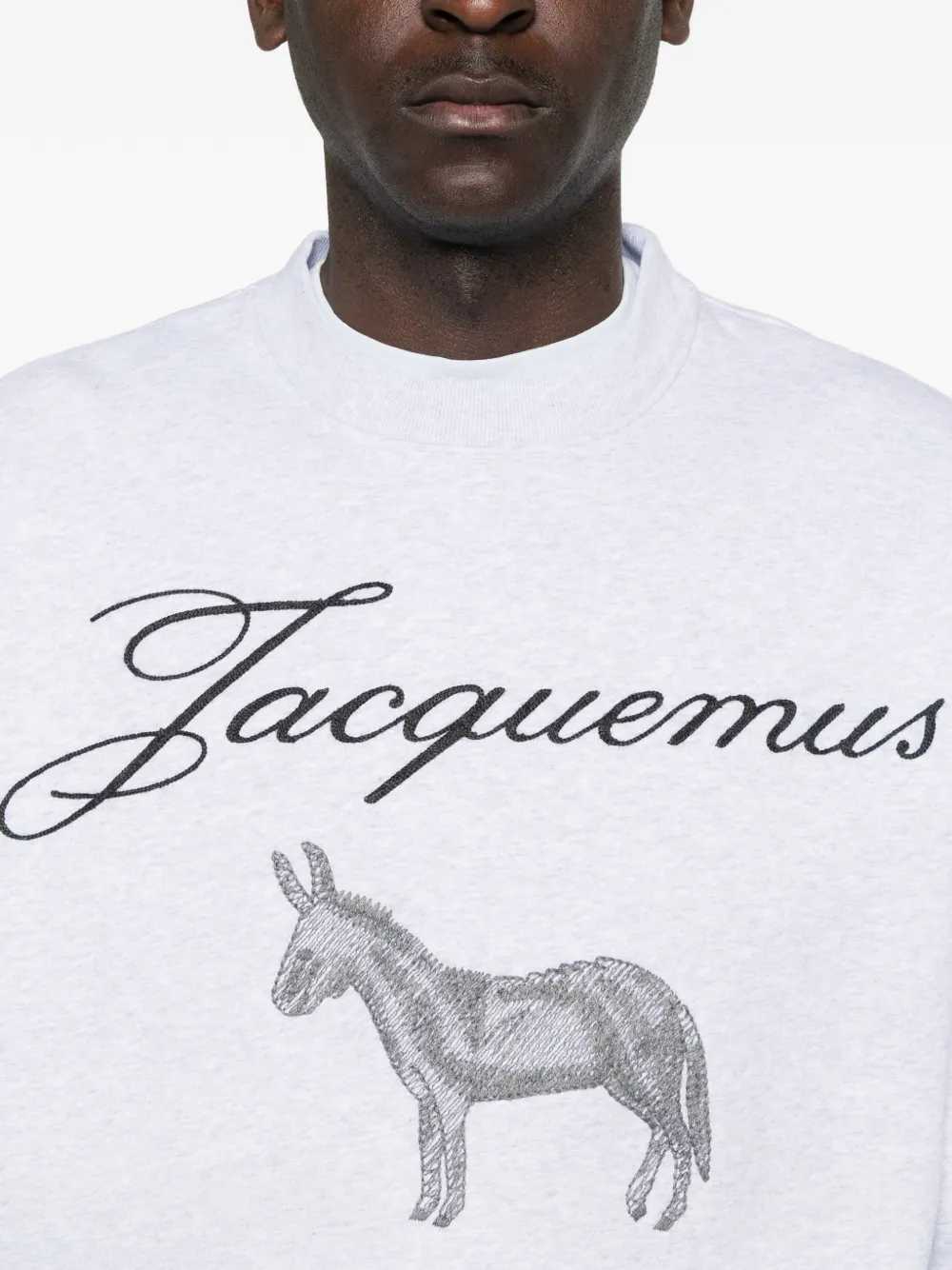 Jacquemus Men Jacquard Sweatshirt With Graphic Print JACQUEMUS