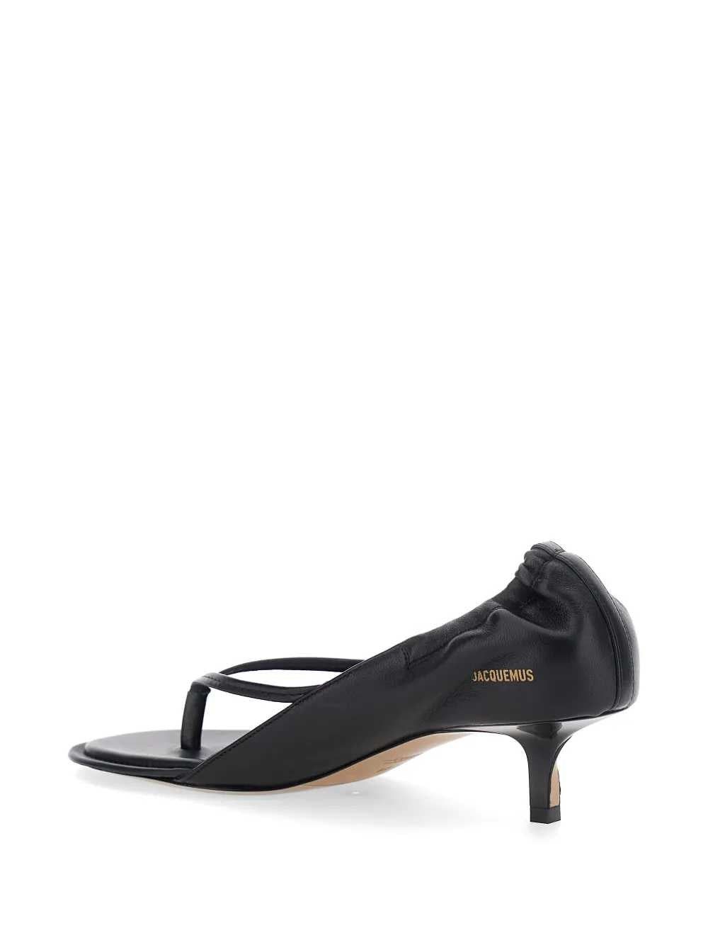 Jacquemus Women Gathered Leather Sandals JACQUEMUS