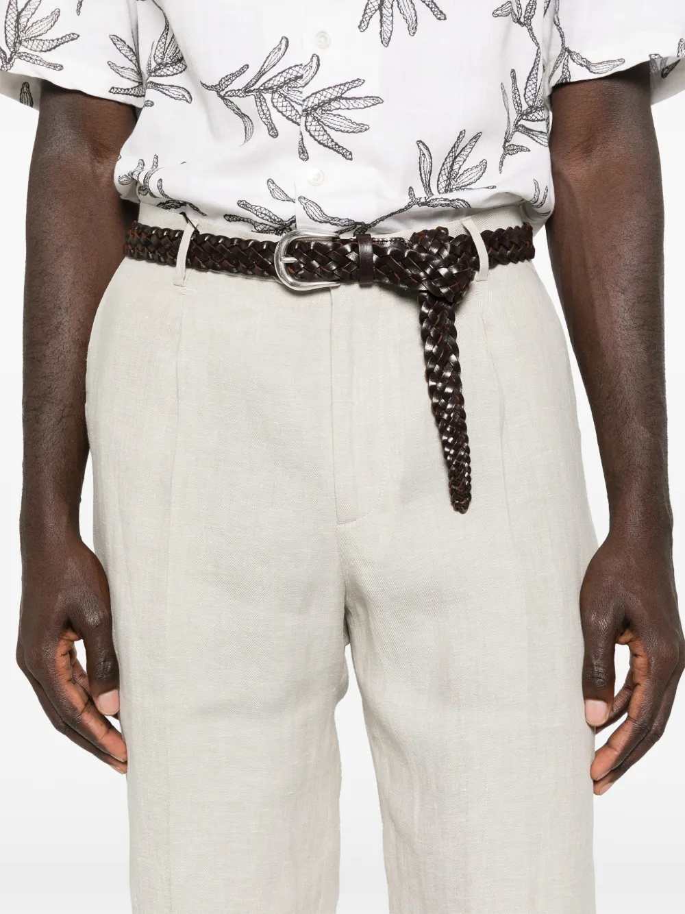 Etro Men Pleated Trousers With Belt Loops ETRO