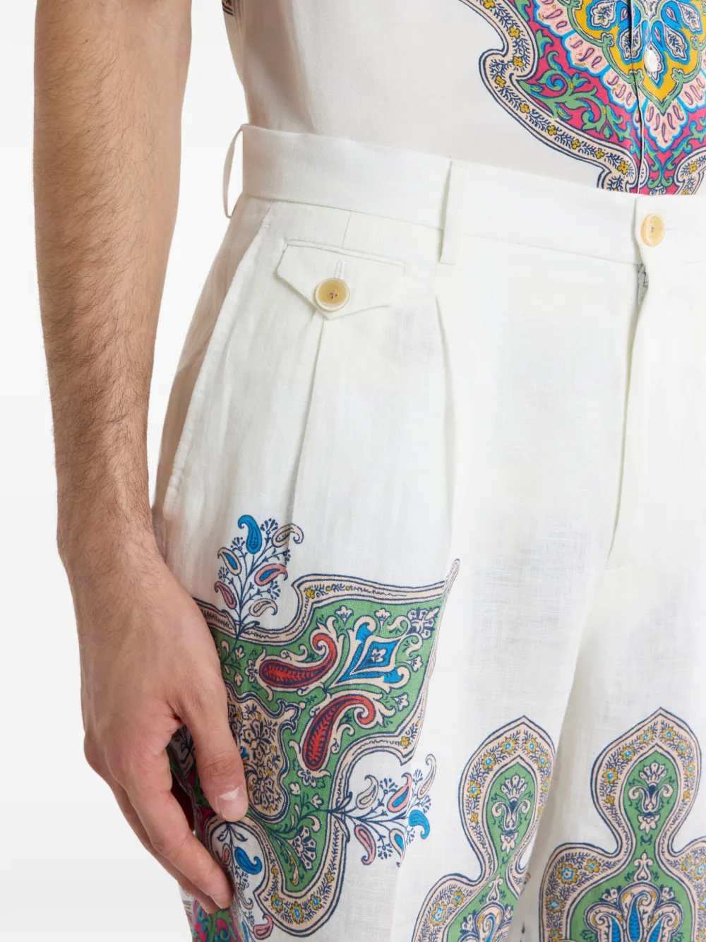 Etro Men Paisley Print Shorts ETRO