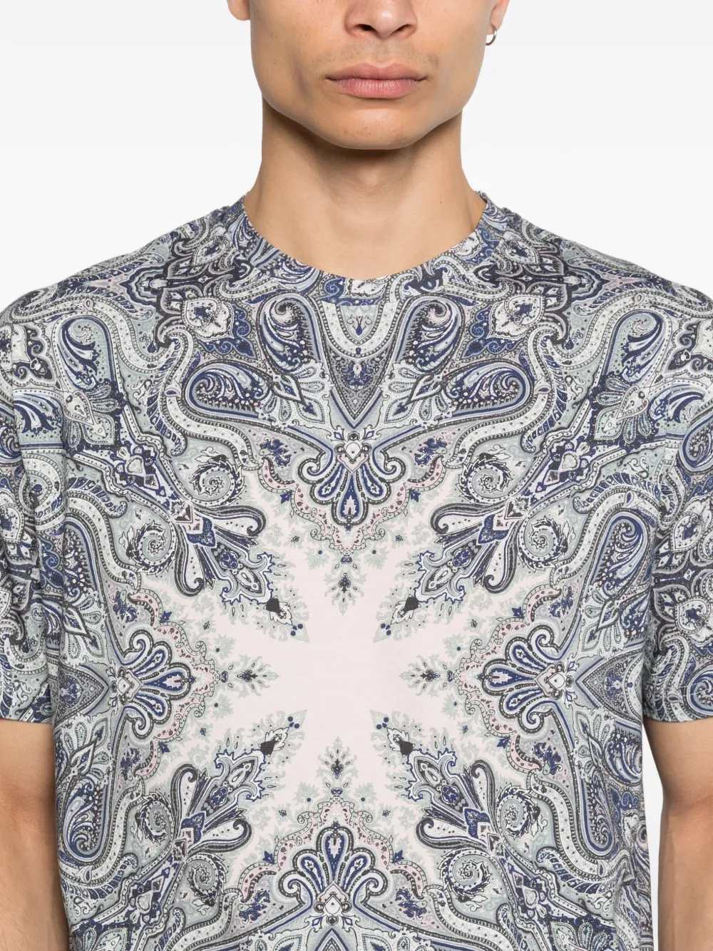 Etro Men Paisley Print T-Shirt ETRO