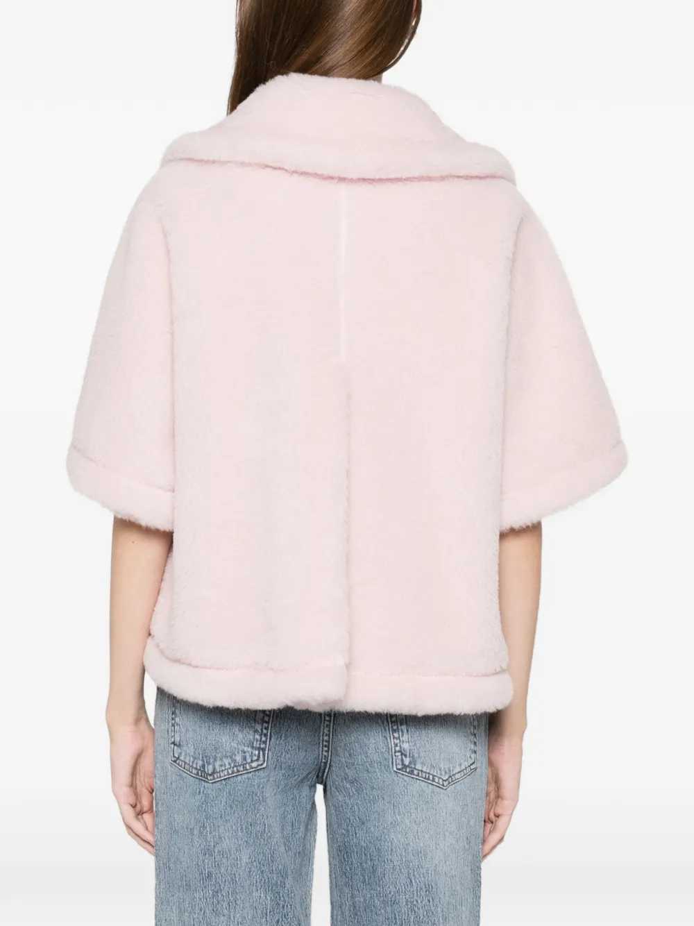 Max Mara Women Raven Teddy-Texture Buttoned Cape MAX MARA