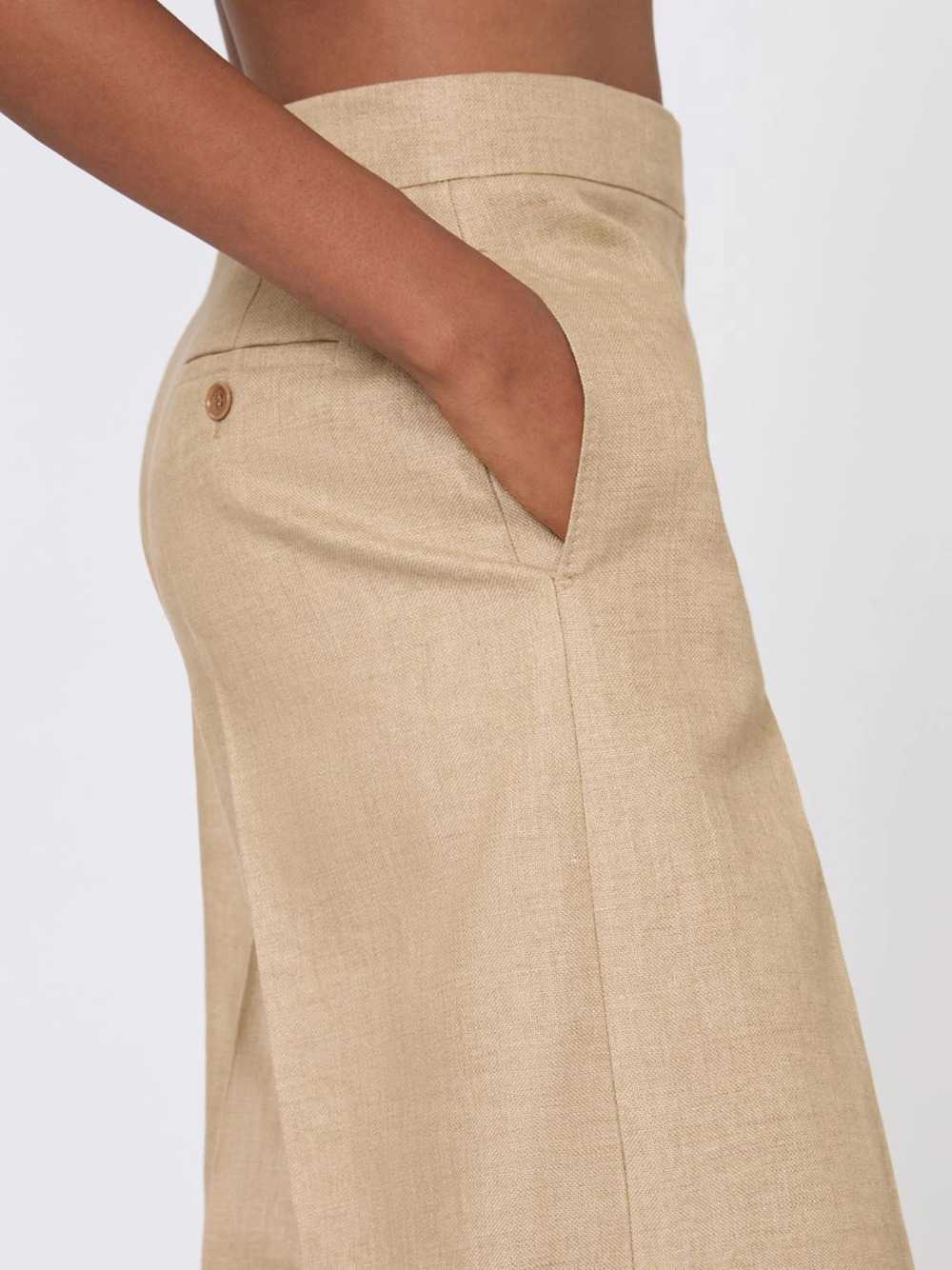 Max Mara Women Regular-Fit Linen Natté Trousers - Camel MAX MARA