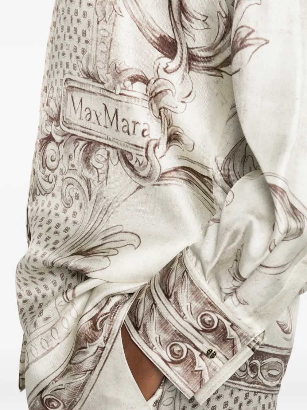 Max Mara Women Printed Silk Twill Shirt MAX MARA