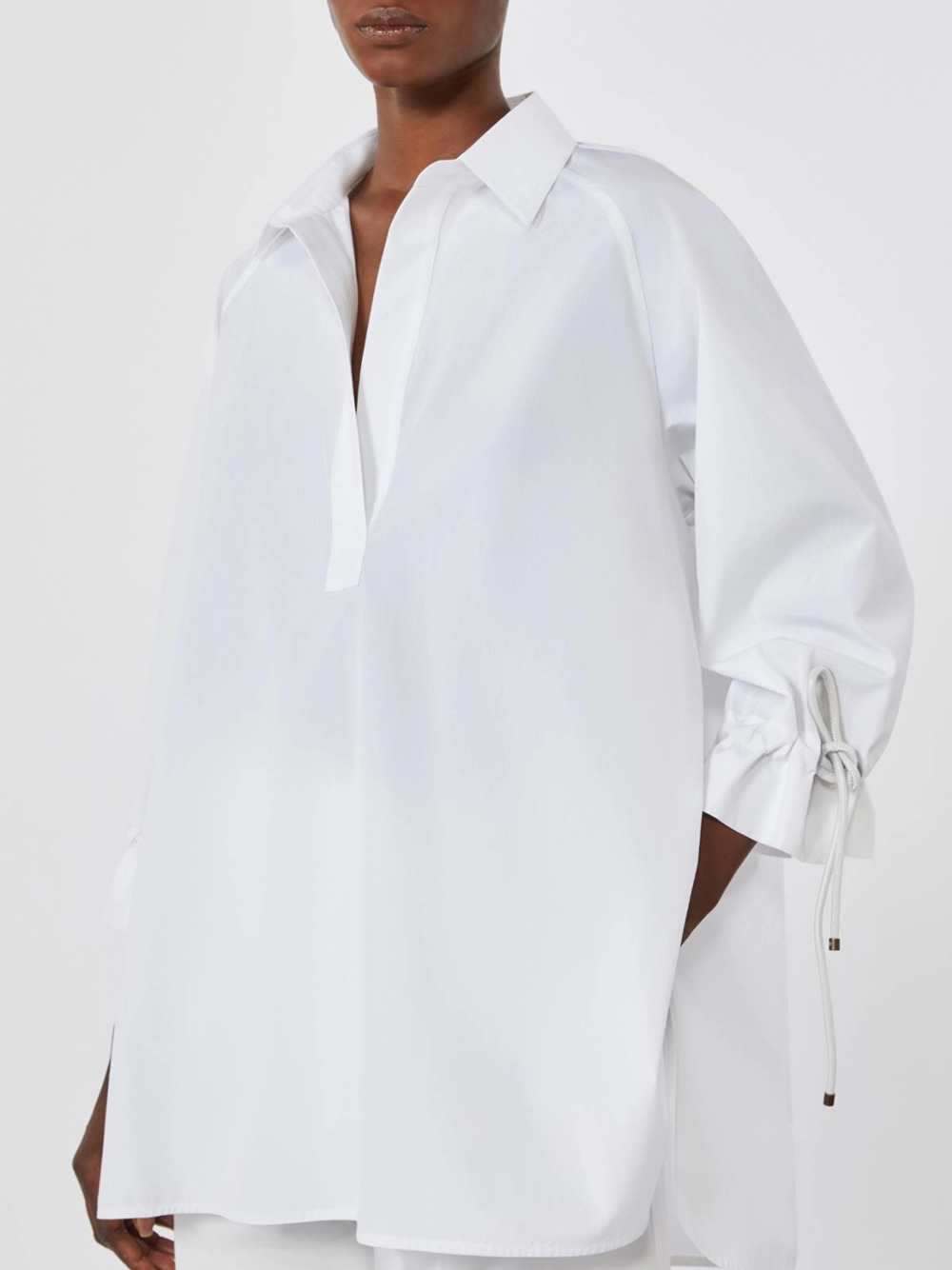 Max Mara Women Cotton Poplin Blouse - Optic White MAX MARA