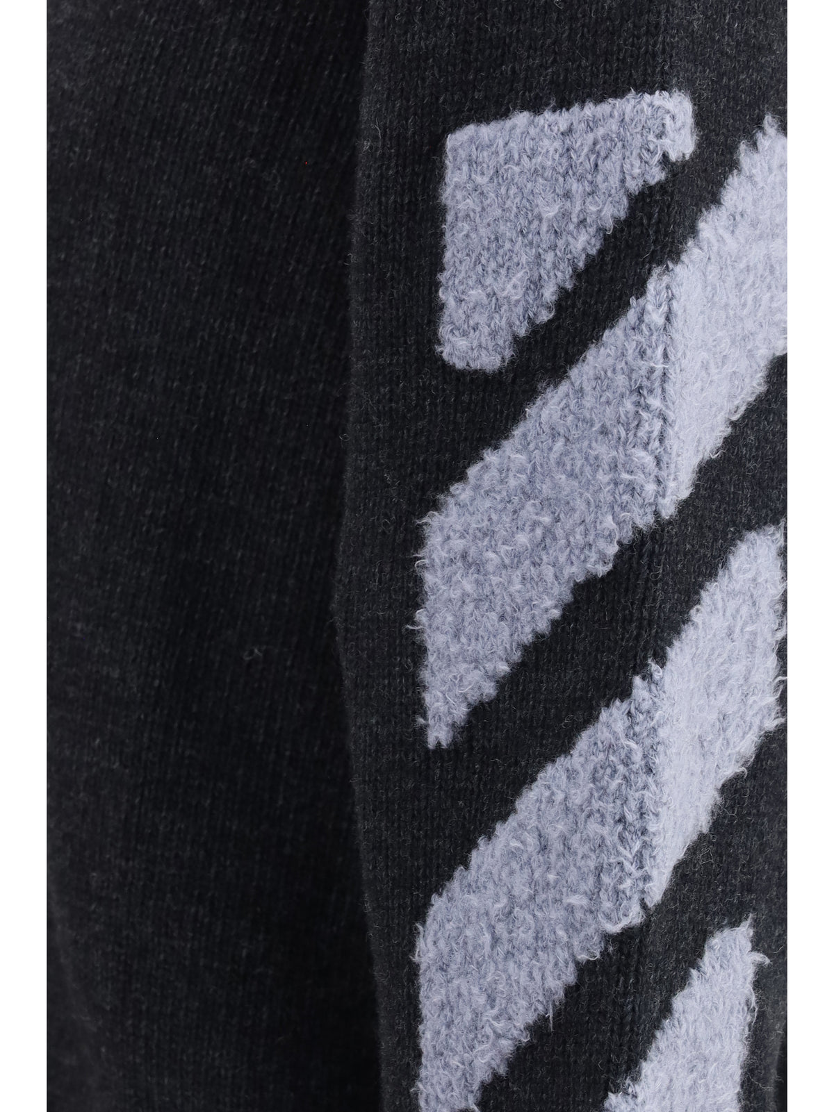 Off-White Men Diag Fuzzy Crewneck Sweater OFF-WHITE
