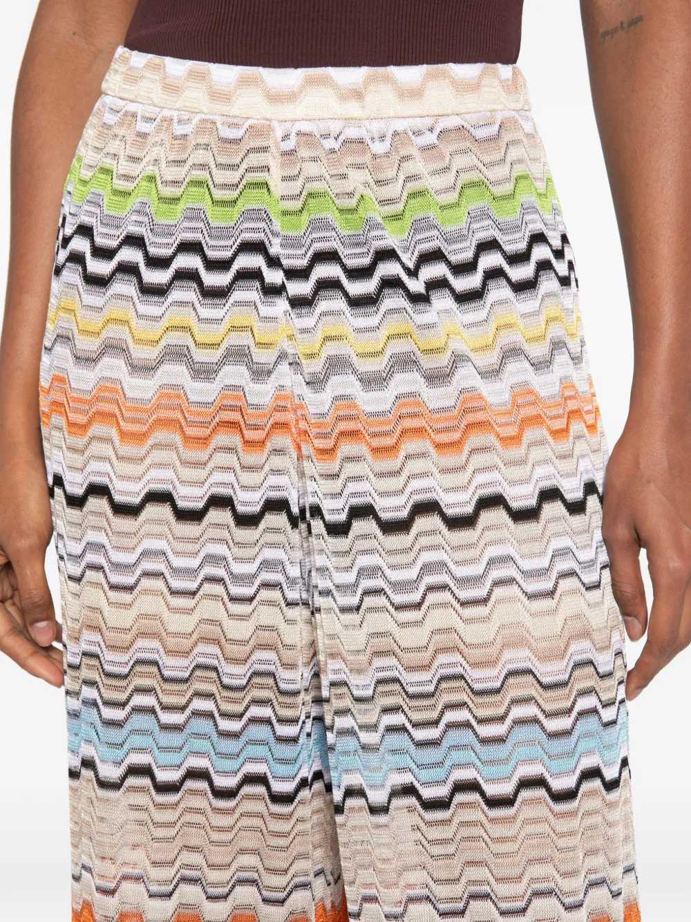 Missoni Women Zigzag Knit Palazzo Pants MISSONI