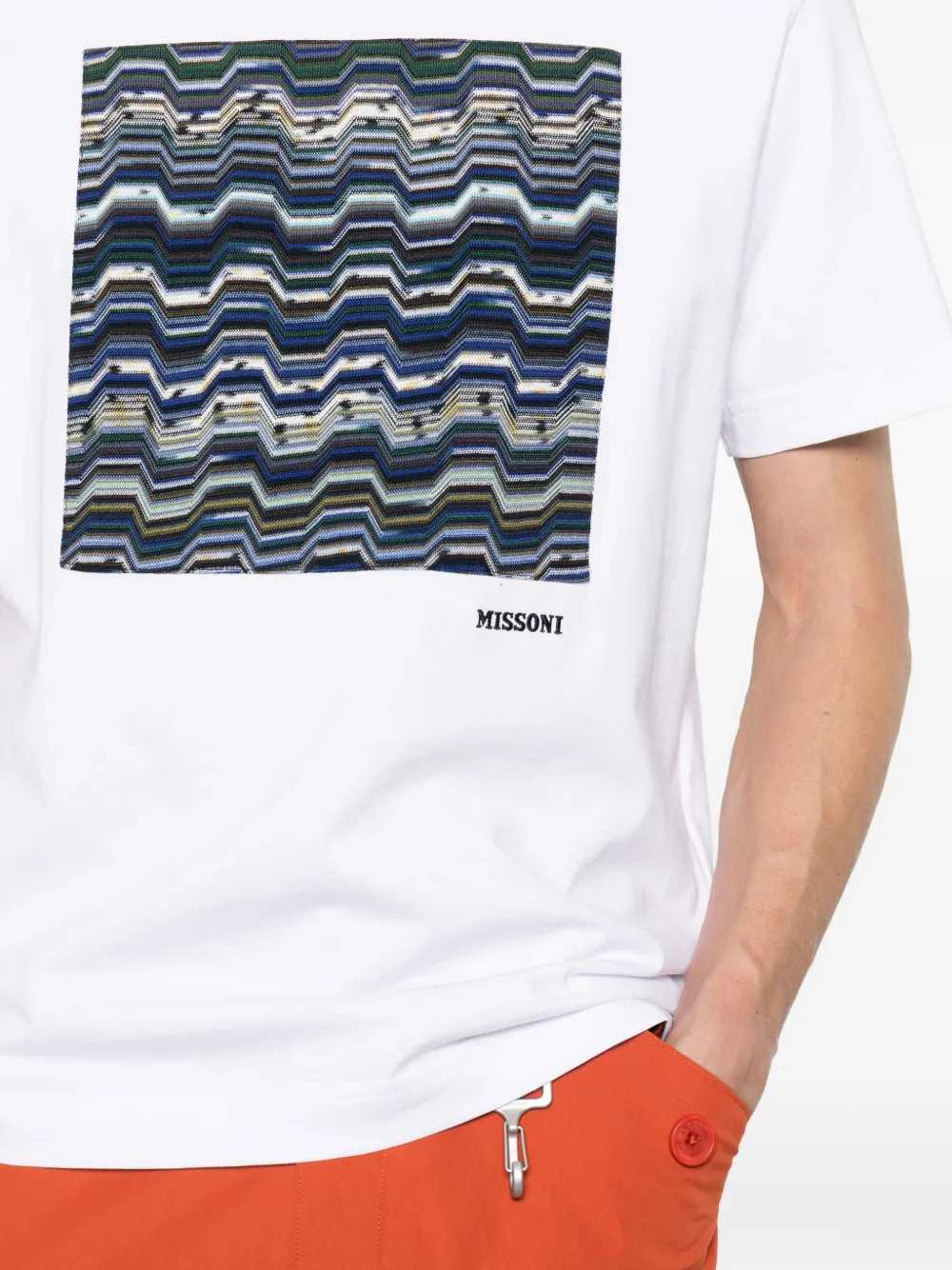 Missoni Men T-Shirt With Zigzag Print MISSONI