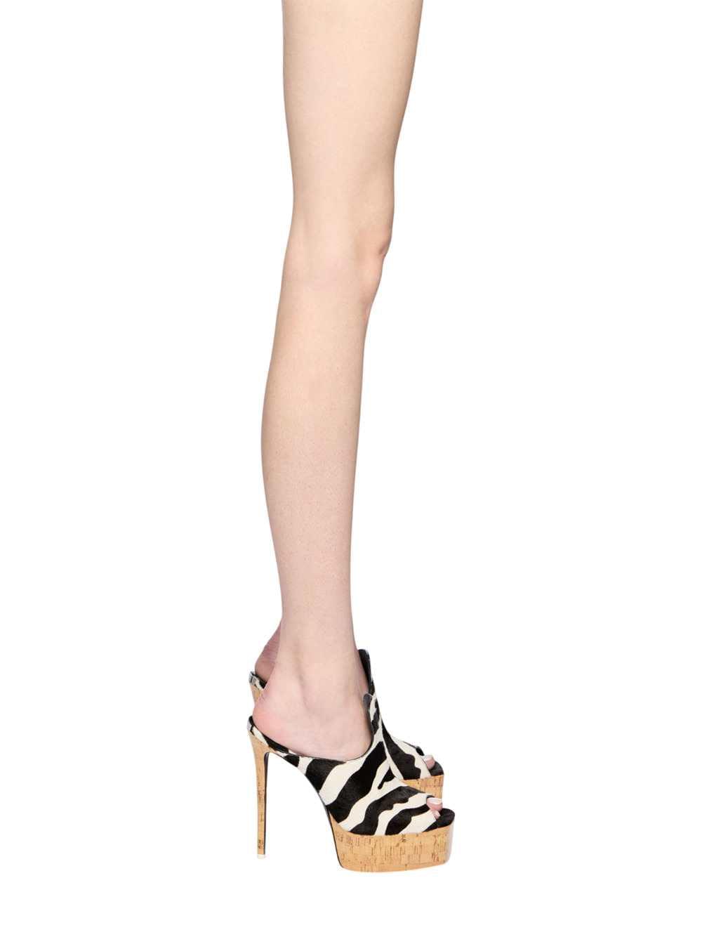 The Attico Women Irmelin Mule In White And Black THE ATTICO