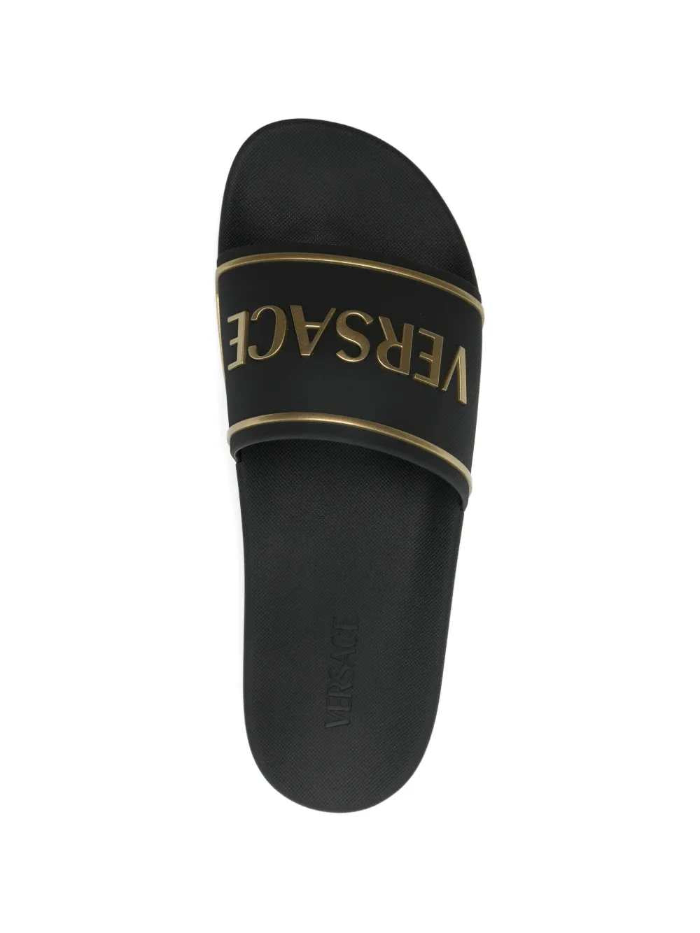 Versace Men Slide Sandals With Embossed Logo VERSACE