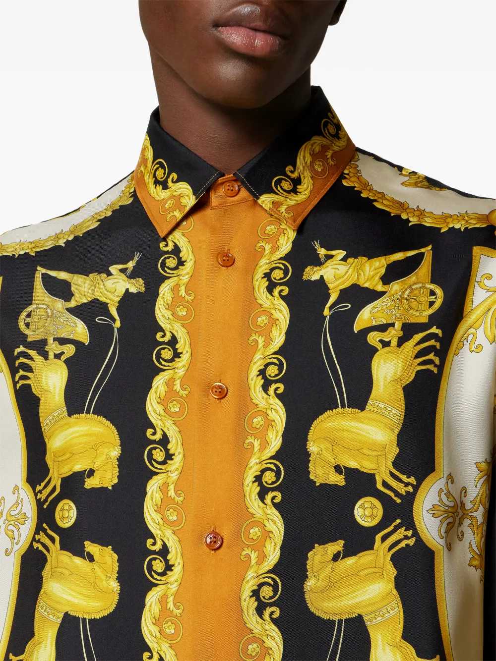 Versace Men Baroque Print Shirt VERSACE